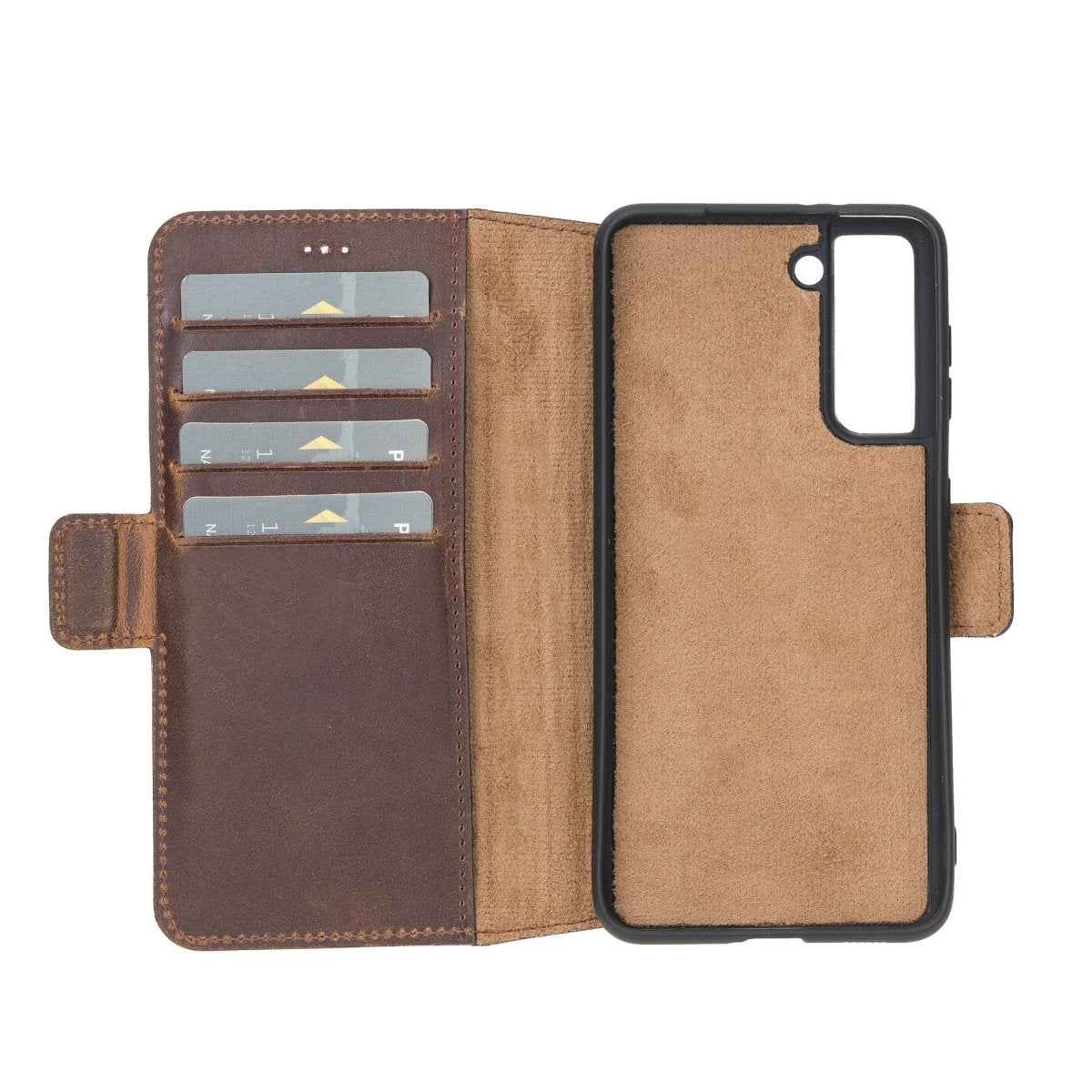 Bayelon Samsung Galaxy S21 Leather Flip Cover Wallet Case