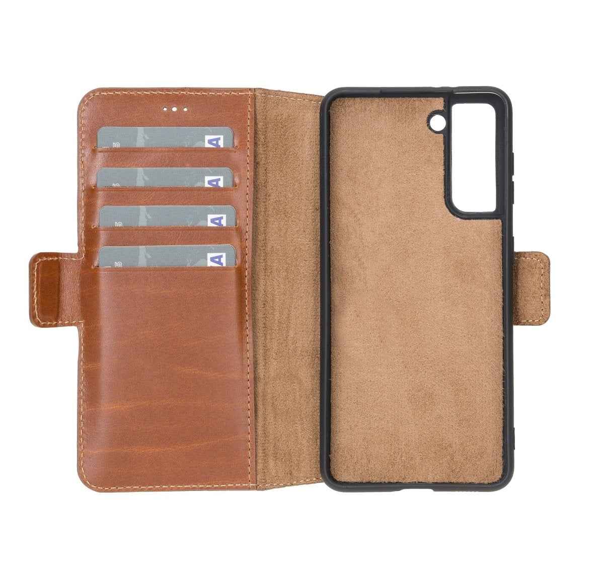 Bayelon Samsung Galaxy S21 Leather Flip Cover Wallet Case