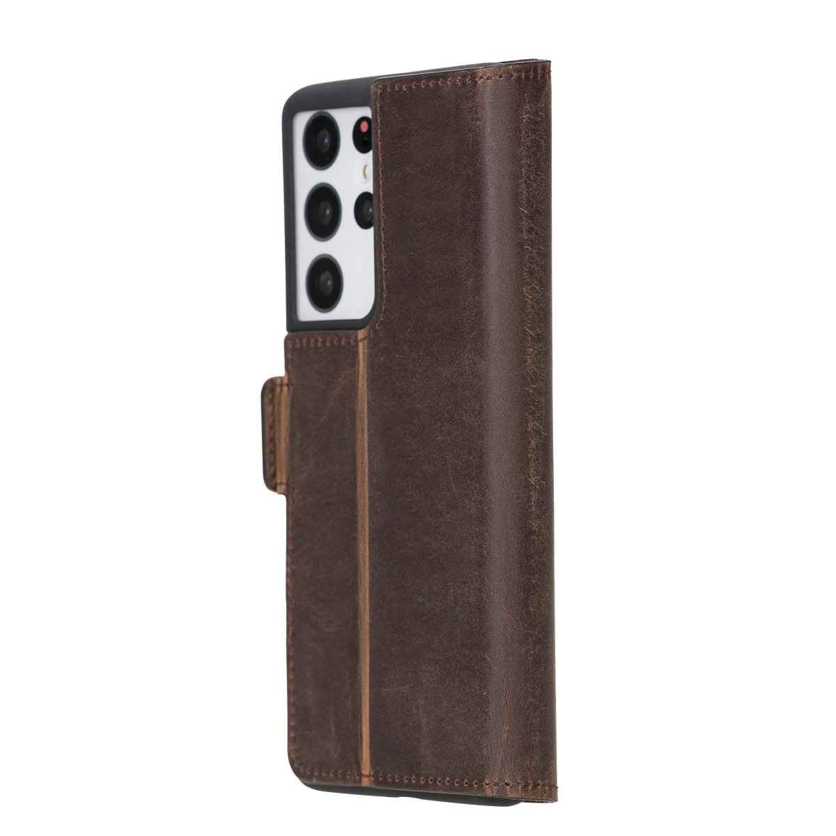 Bayelon Samsung Galaxy S21 Ultra Leather Flip Cover Wallet Case