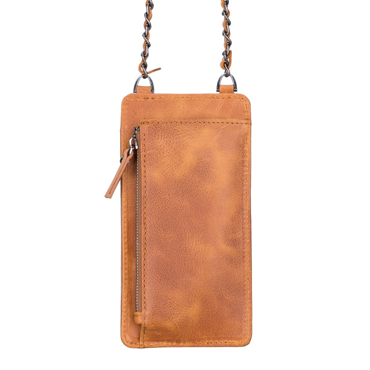Bayelon Shoulder Strap Leather Wallet Case Compatible up to 6.9"