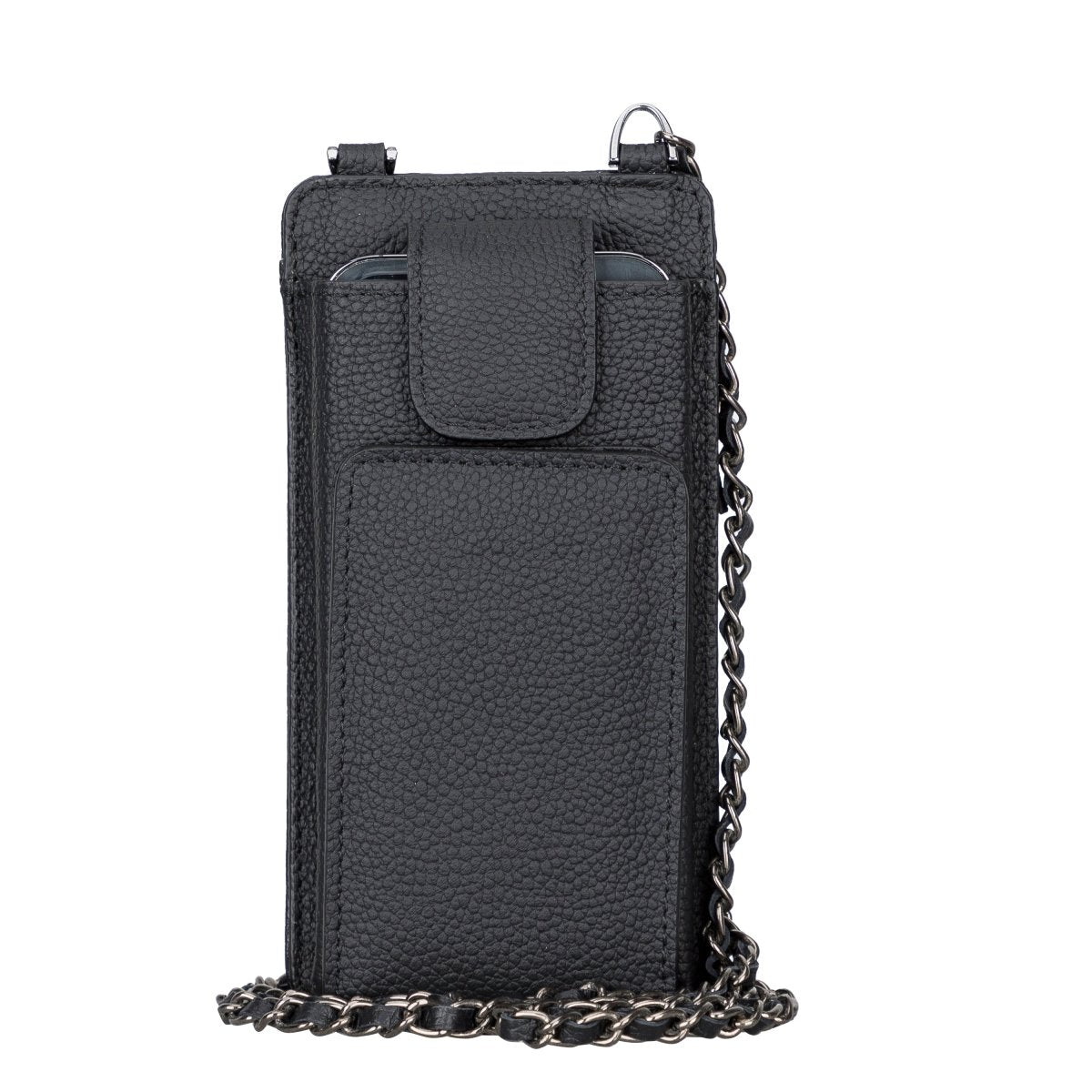 Bayelon Shoulder Strap Leather Wallet Case Compatible up to 6.9"