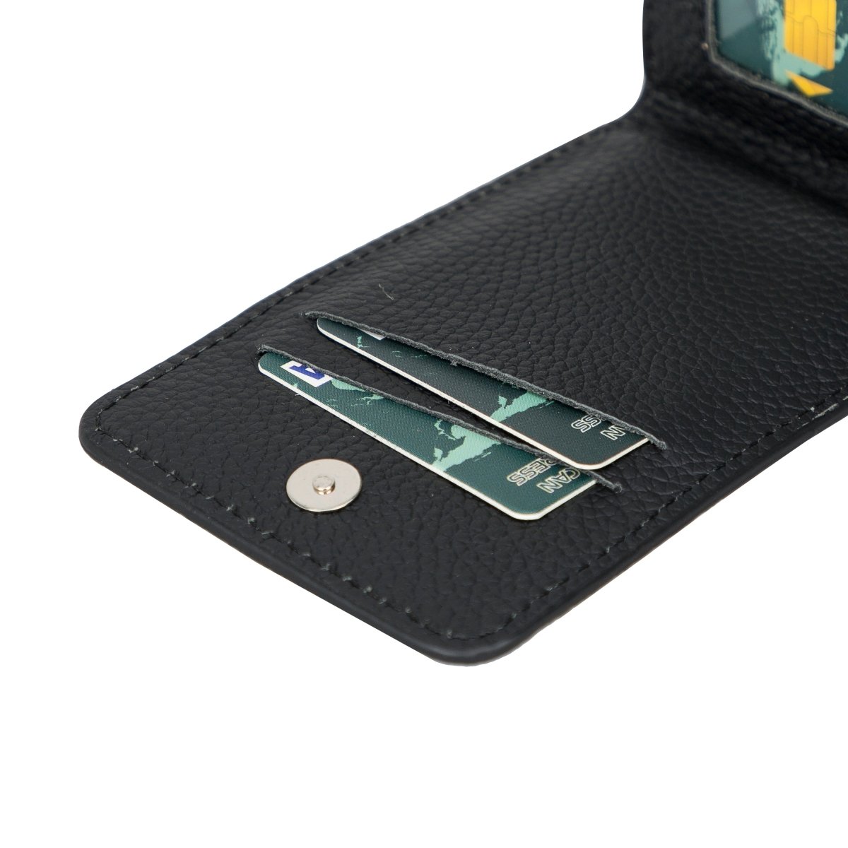 Bayelon Shoulder Strap Leather Wallet Case Compatible up to 6.9"