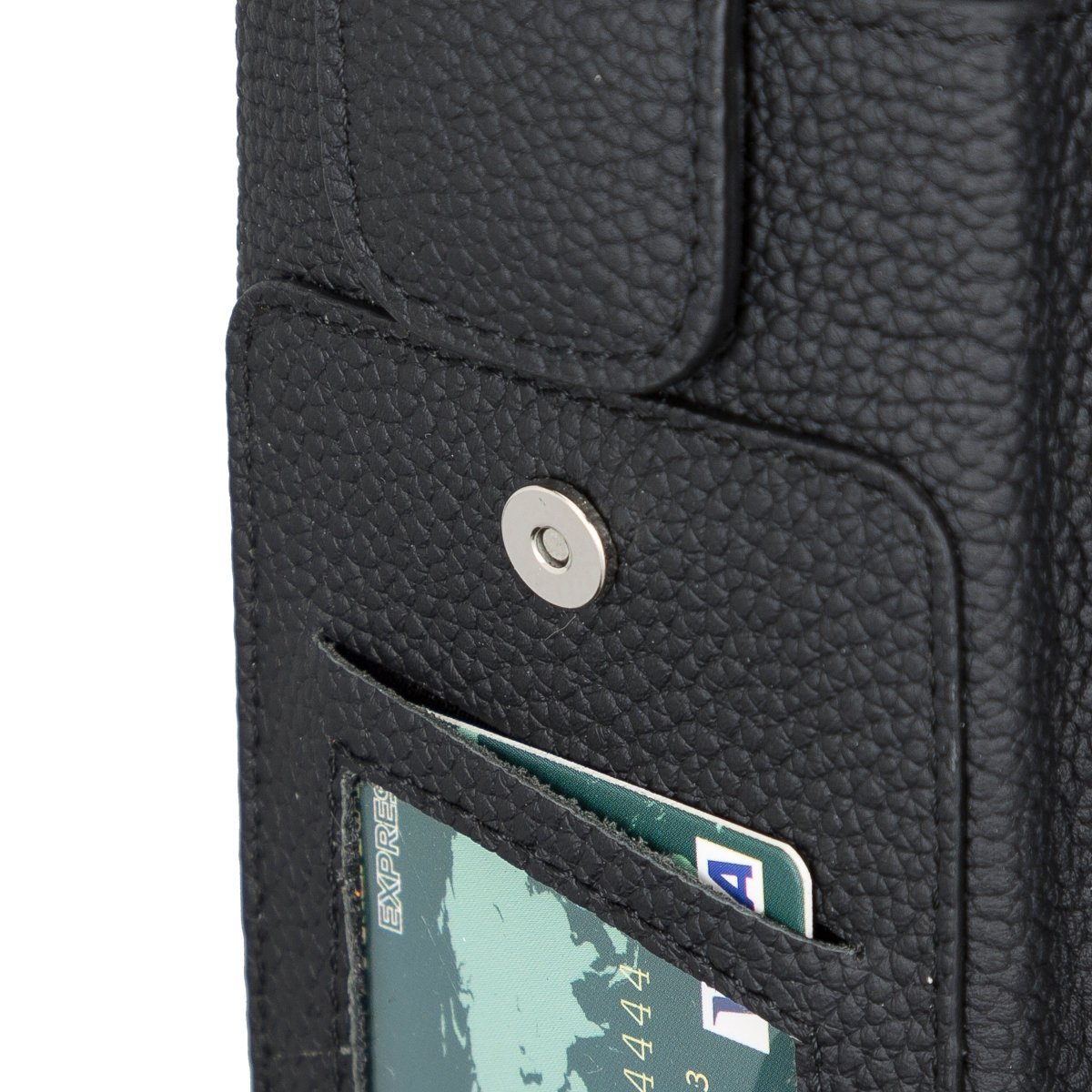 Bayelon Shoulder Strap Leather Wallet Case Compatible up to 6.9"