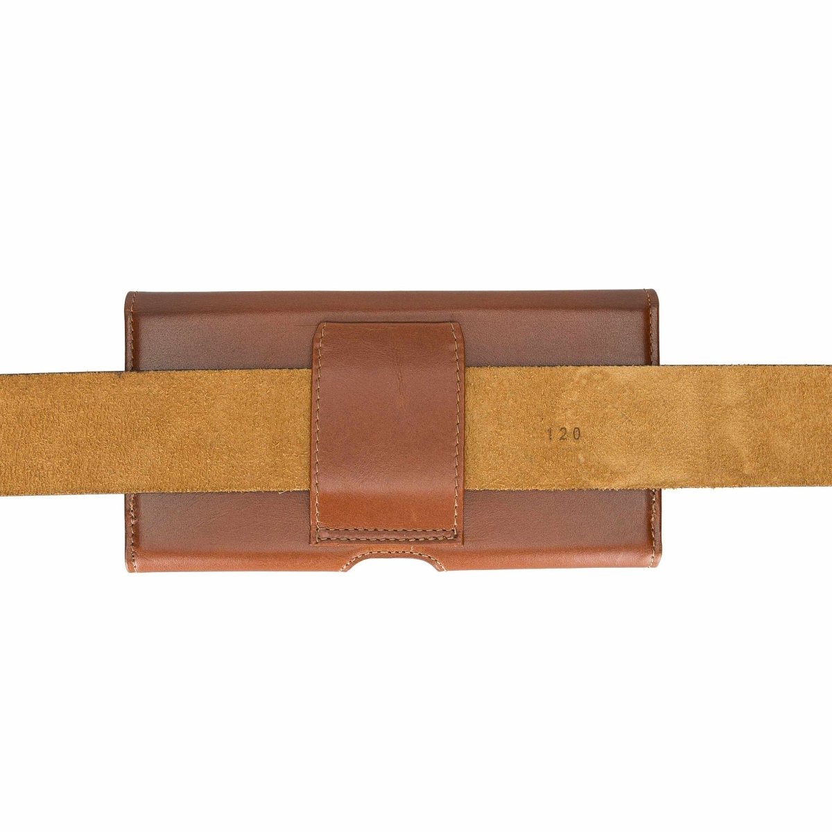 Bayelon Universal Leather Belt Holster Case for the Cell Phones with the Screen Sizes up to 6.2"