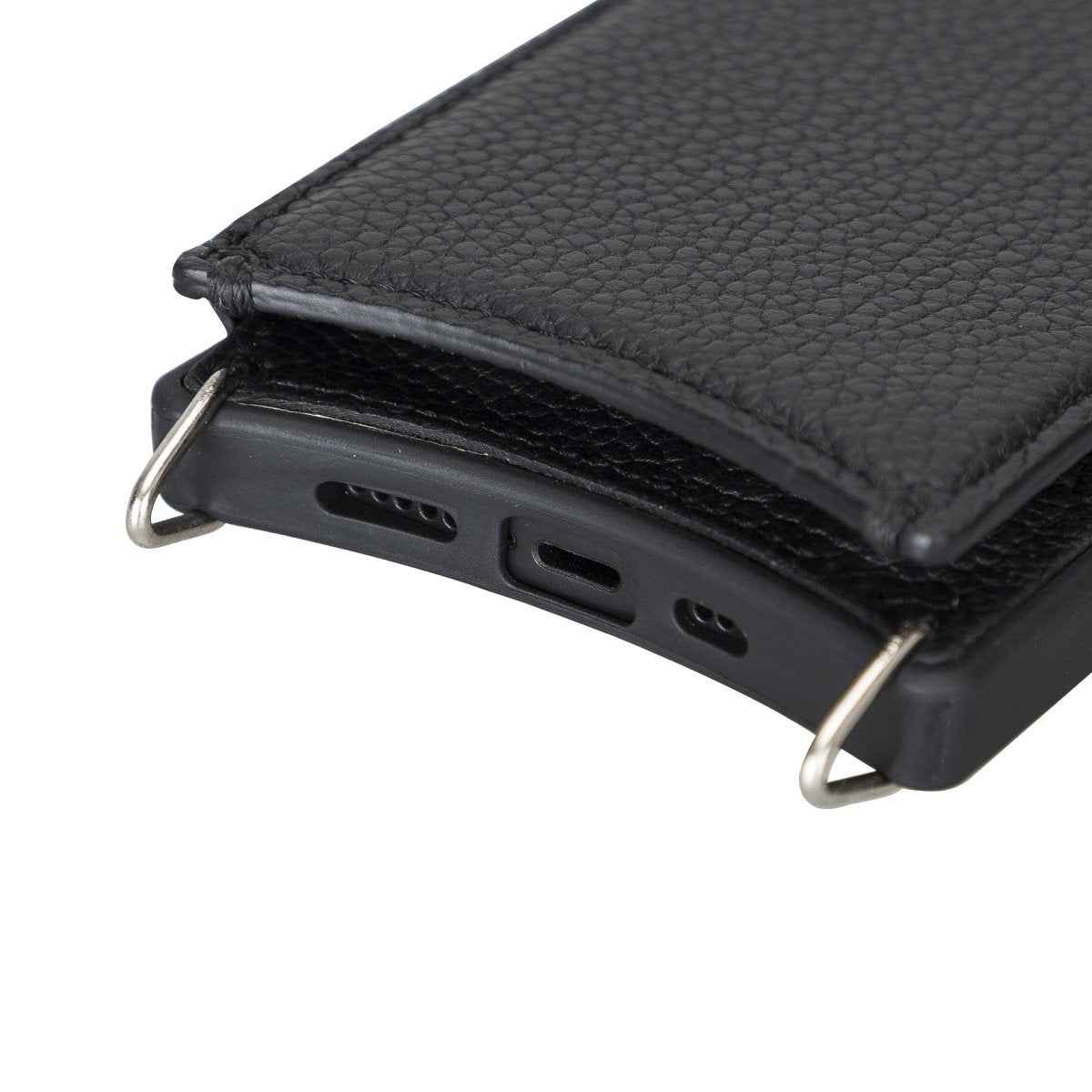 Bayelon iPhone 12/ 12 Pro Crossbody Leather Phone Case