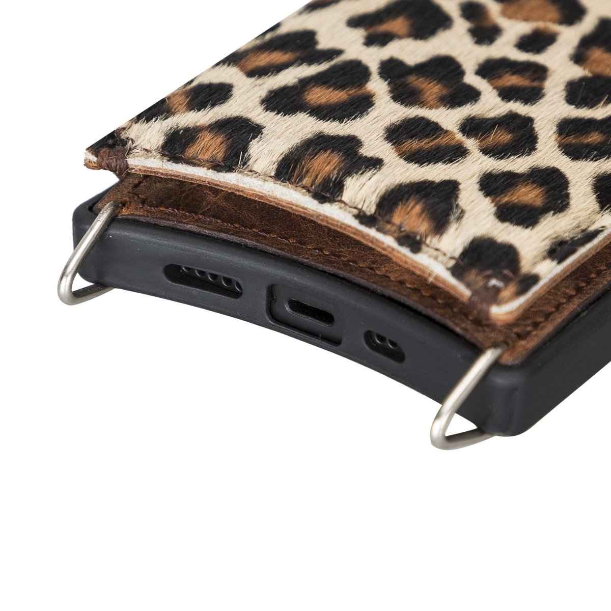 Bayelon iPhone 12/ 12 Pro Crossbody Leather Phone Case