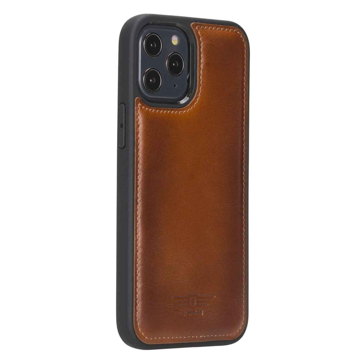 Bayelon iPhone 12 Pro Max 6.7" Leather Snap-on Back Cover