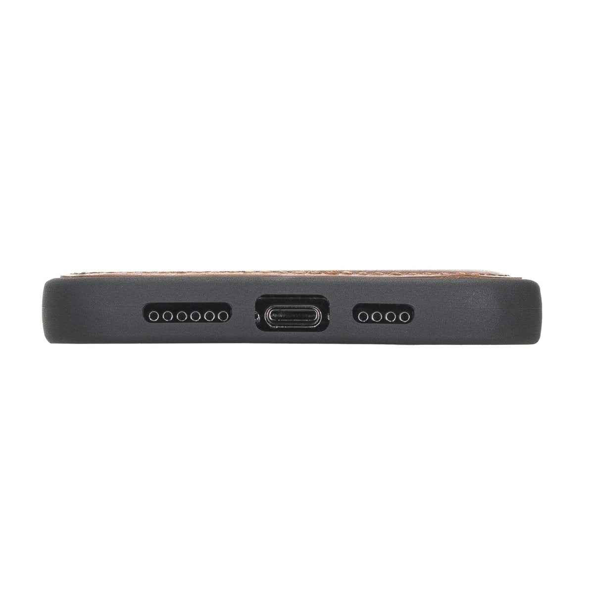 Bayelon iPhone 12 Pro Max 6.7" Leather Snap-on Back Cover