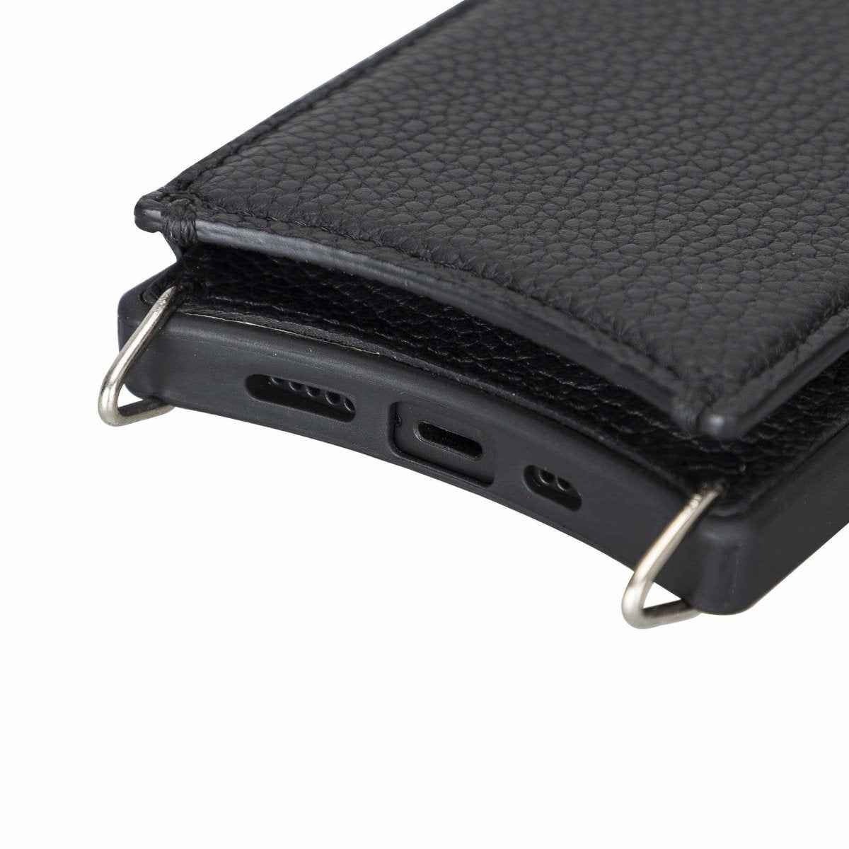 Bayelon iPhone 12 Pro Max Crossbody Leather Phone Case