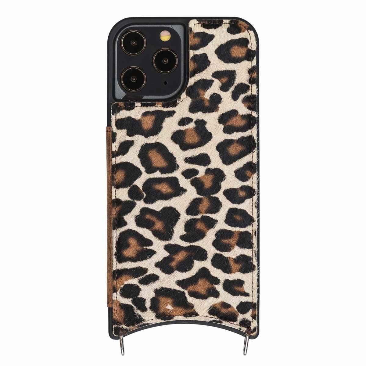 Bayelon iPhone 12 Pro Max Crossbody Leather Phone Case