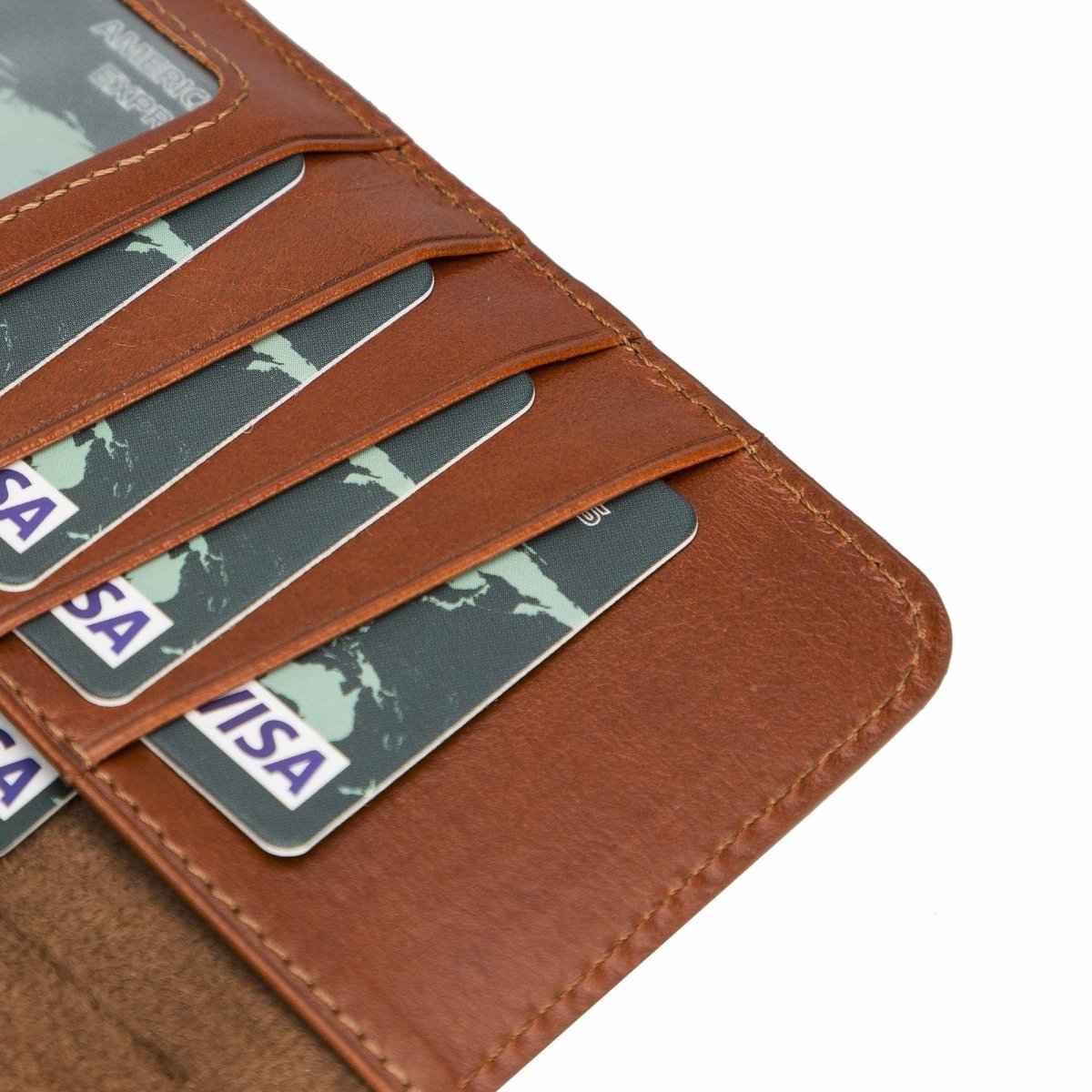 Bayelon iPhone 12 Pro Max Zipper Leather Wallet Case Purse with Holster