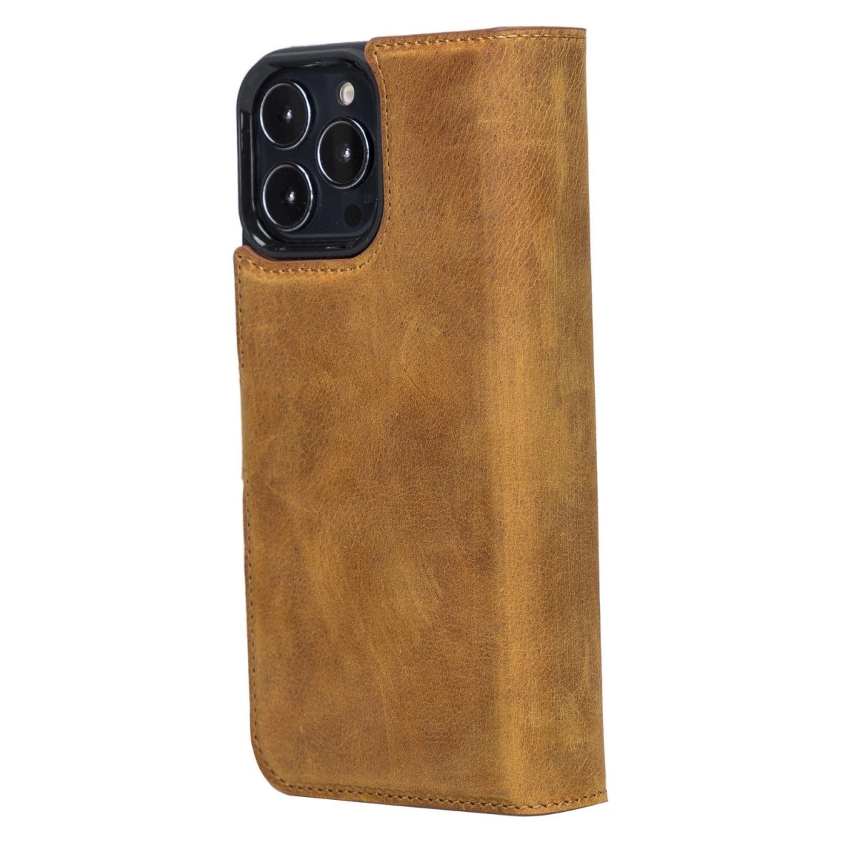 Bayelon iPhone 13 Pro Max Trifold Leather Wallet Case