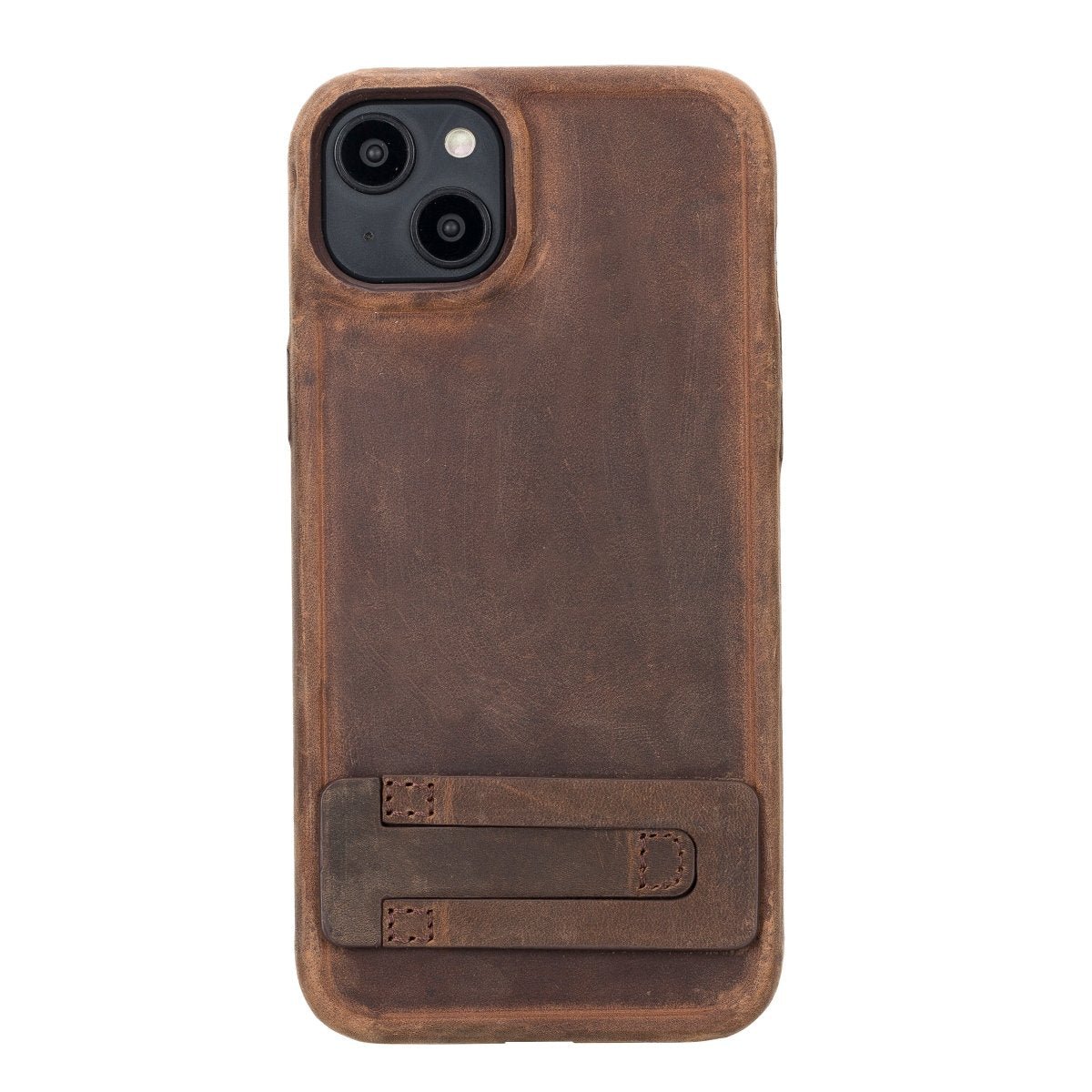 Bayelon iPhone 14 Plus Full Grain Leather Full Cover Case