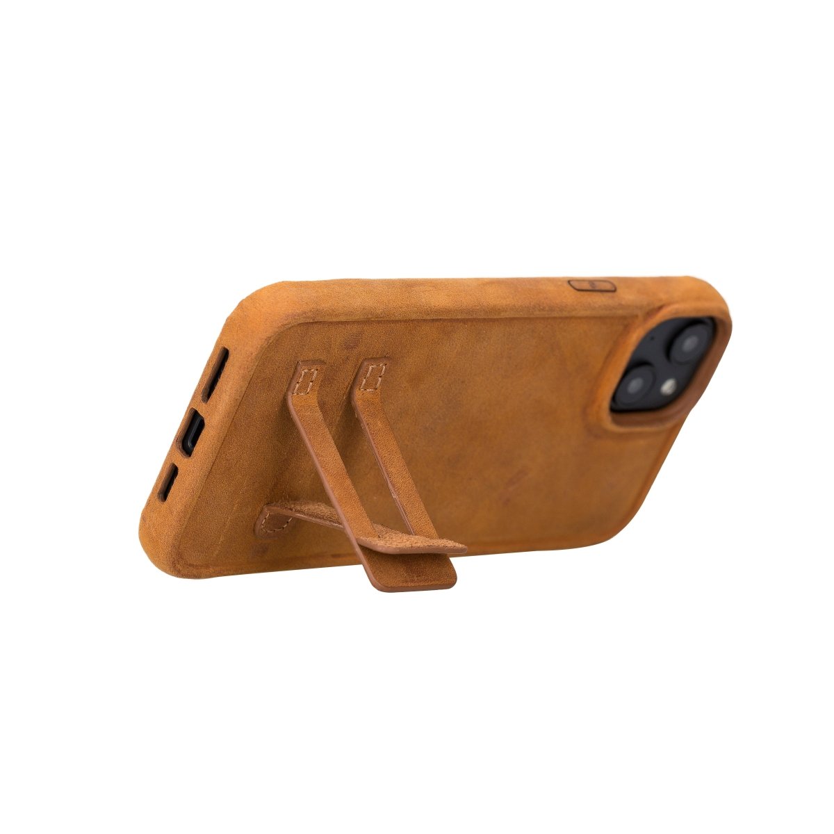 Bayelon iPhone 14 Plus Full Grain Leather Full Cover Case