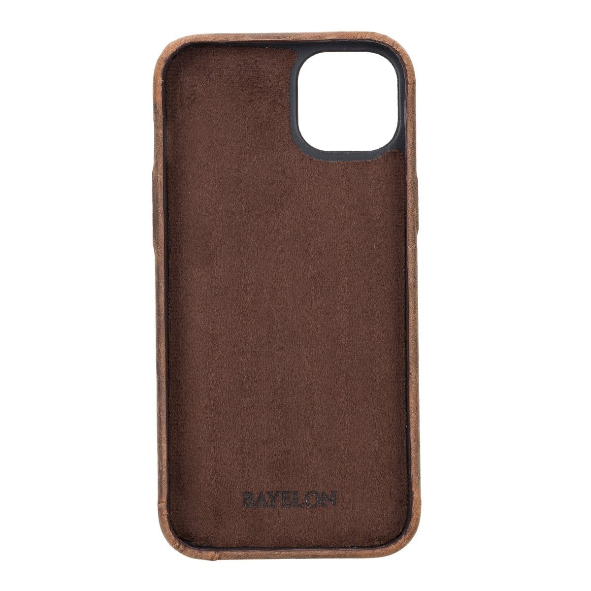 Bayelon iPhone 14 Plus Full Grain Leather Full Cover Case