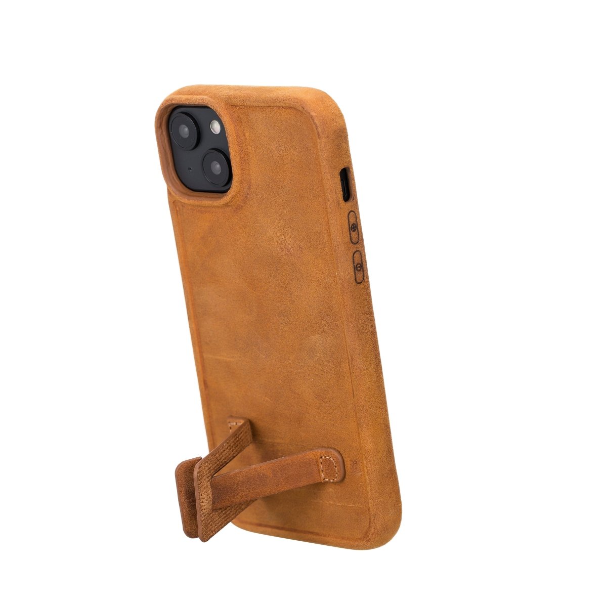 Bayelon iPhone 14 Plus Full Grain Leather Full Cover Case