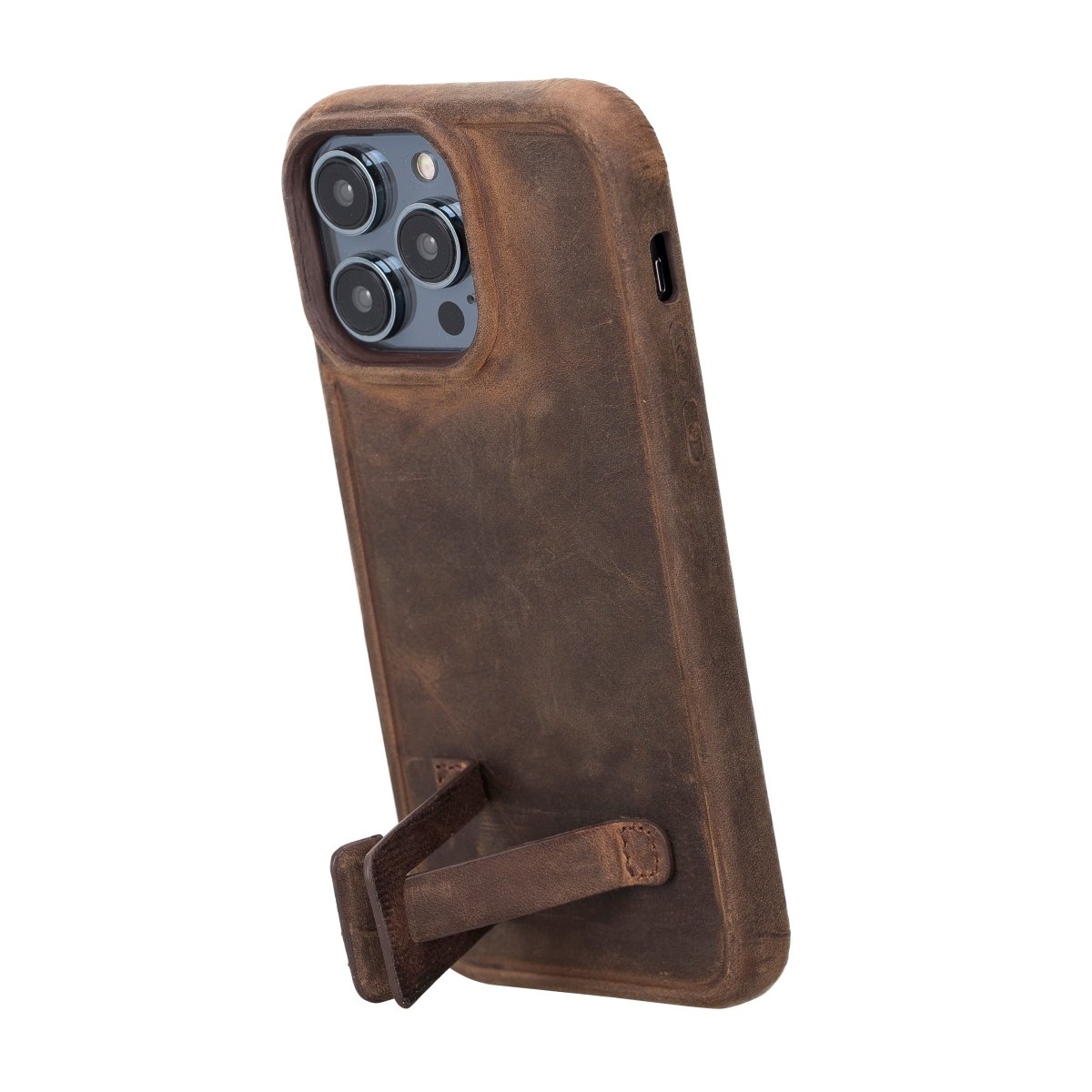 Bayelon iPhone 14 Pro Max Full Grain Leather Case
