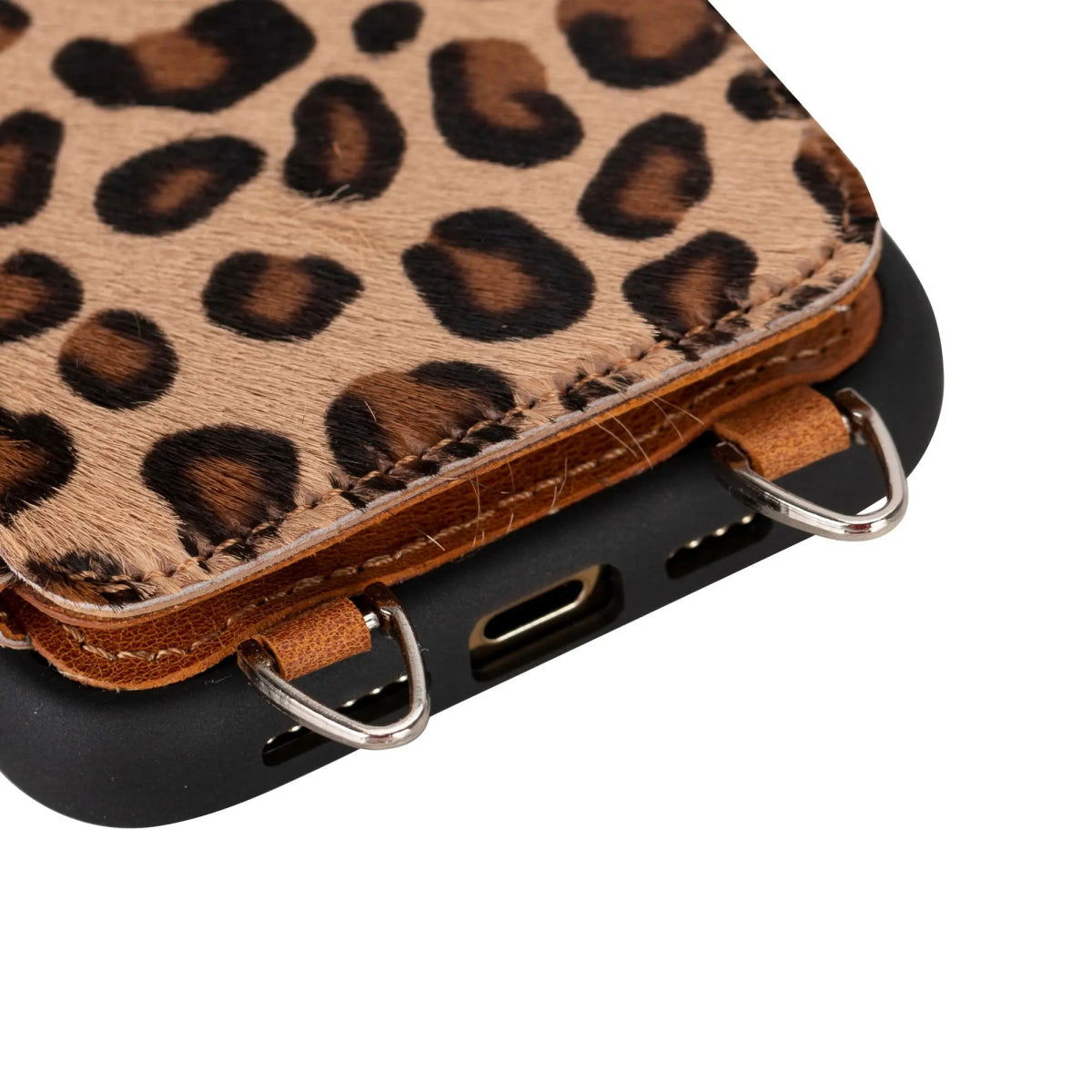 Bayelon iPhone 15 Pro Max Crossbody Case - Leather Case