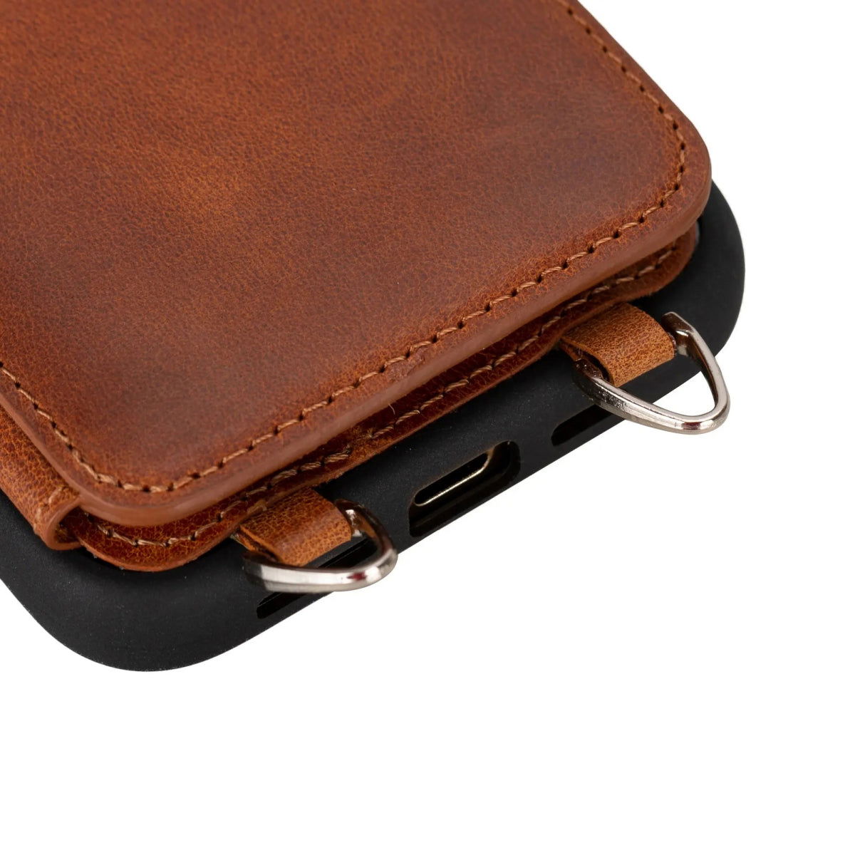 Bayelon iPhone 15 Pro Max Crossbody Case - Leather Case