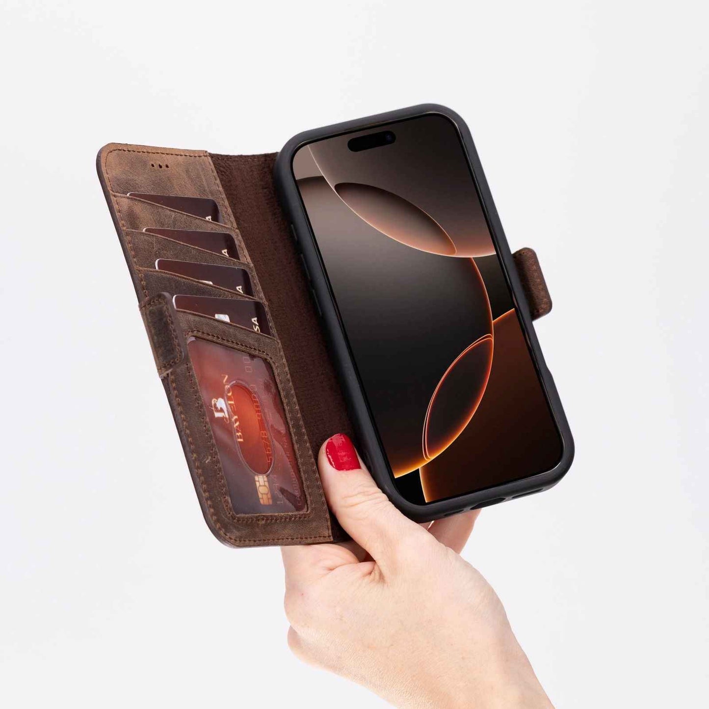 Bayelon iPhone 17 Pro Flip Cover Wallet Case
