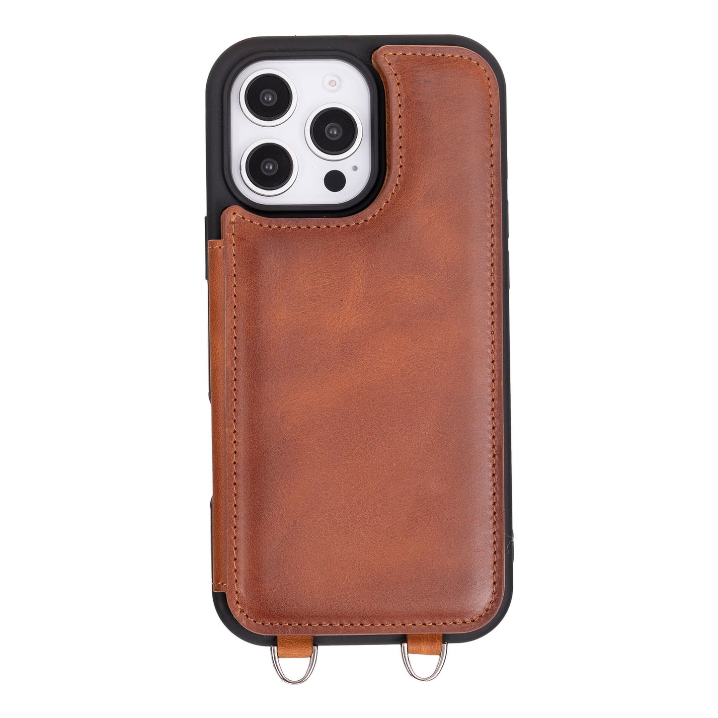 Bayelon iPhone 16 Pro Max Crossbody Leather Case