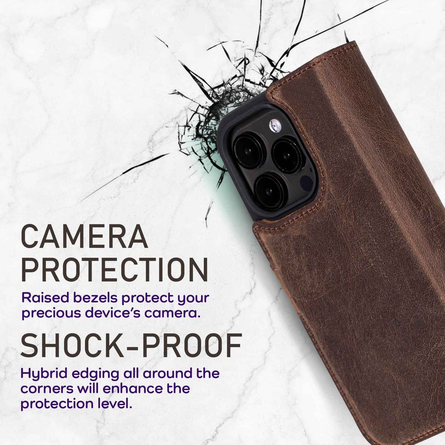 Bayelon iPhone 17 Pro Trifold Wallet Case