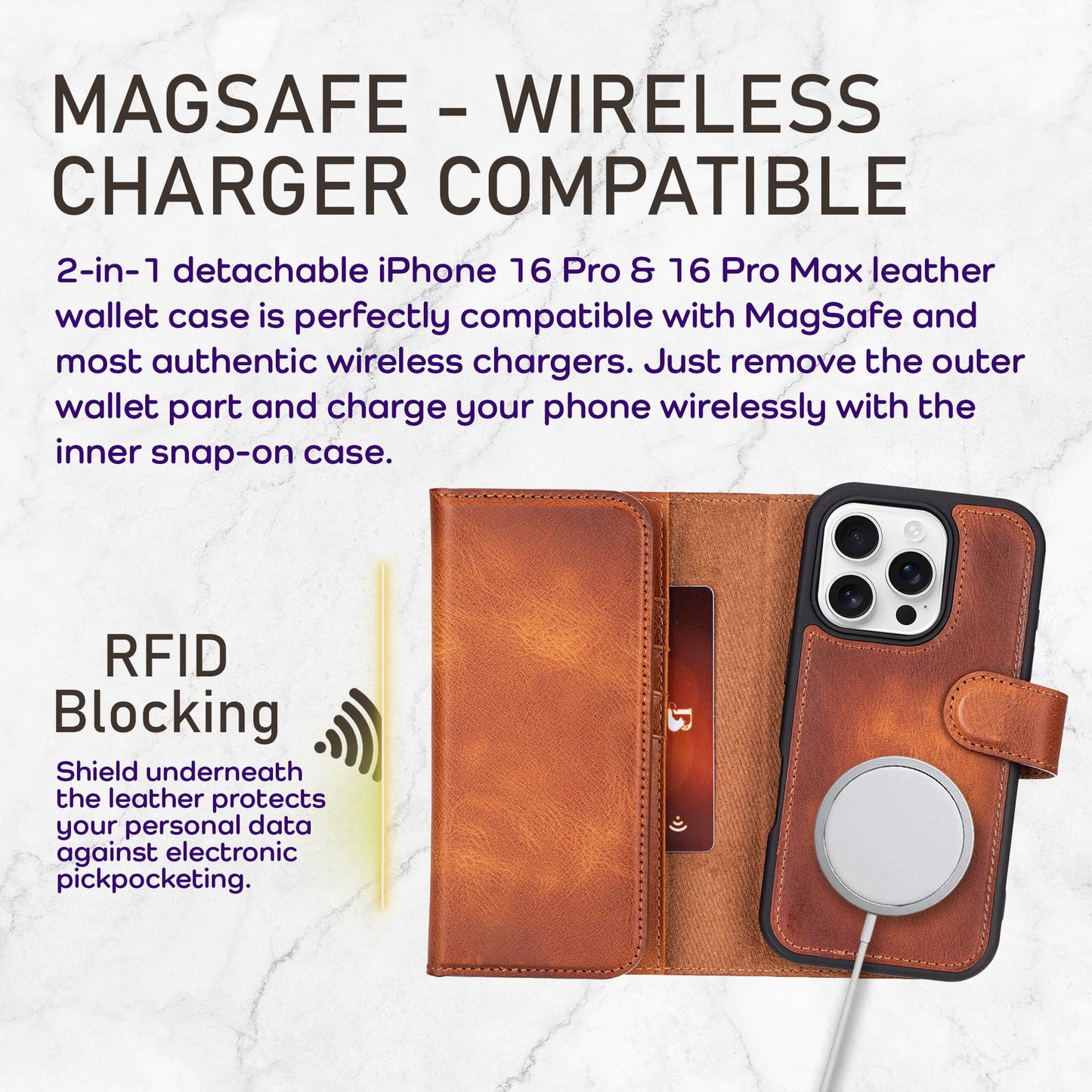 Bayelon iPhone 17 Pro Trifold Wallet Case