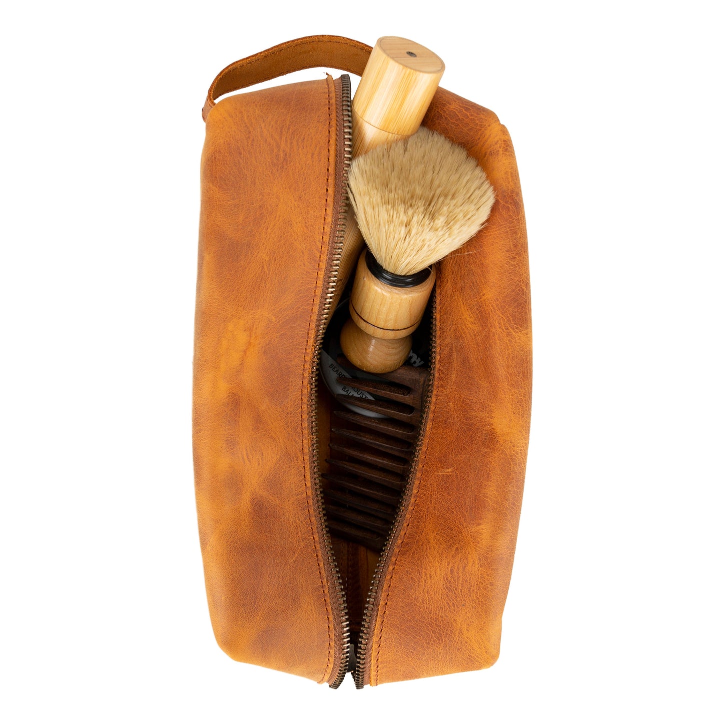 Bayelon Eve Leather Dopp Kit - Medium Size