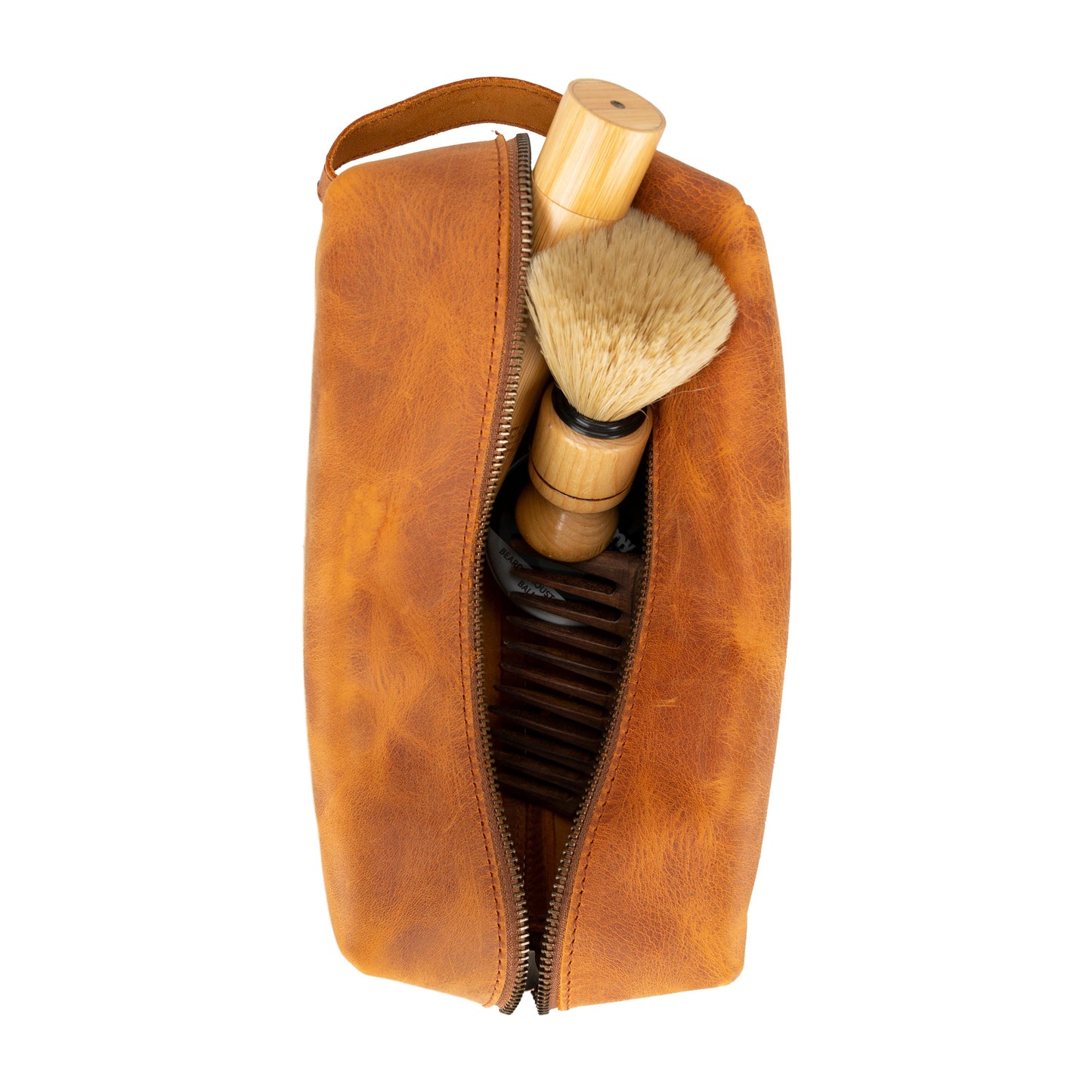 Bayelon Eve Leather Dopp Kit - Medium Size