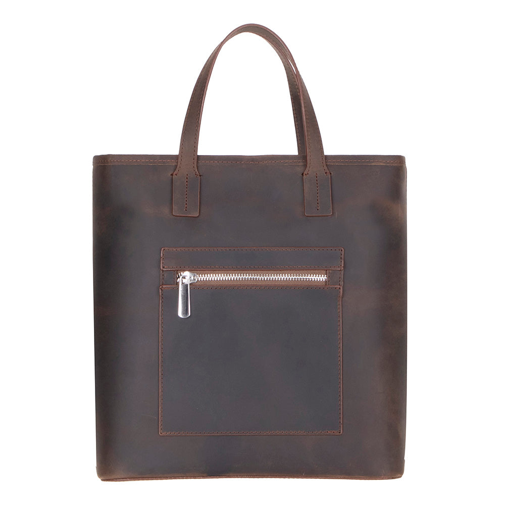 UnBranded Valetto Leather Tote Bag Sienna