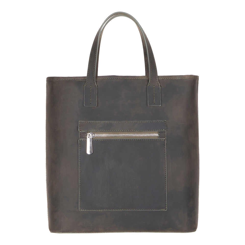 UnBranded Valetto Leather Tote Bag Cypress