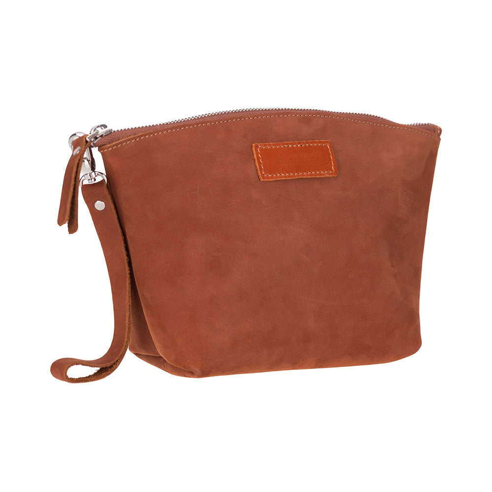 UnBranded Luna Leather Dopp Kit Russet