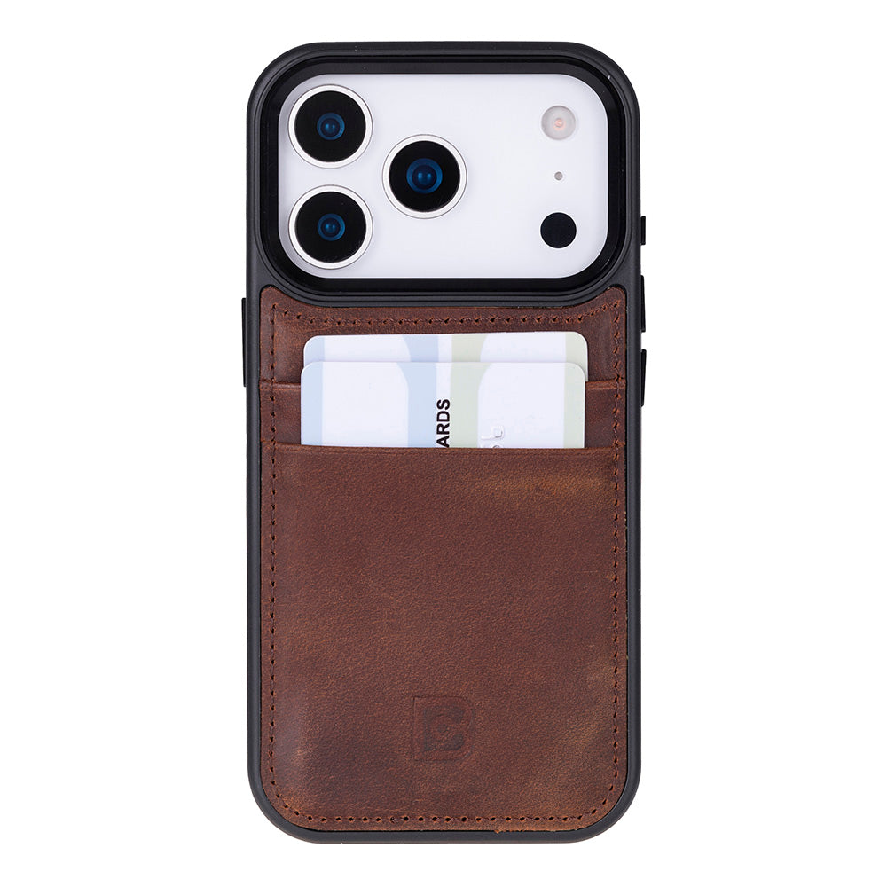 Bouletta Flex Cover Leather iPhone 17 Pro Case with Card Holder