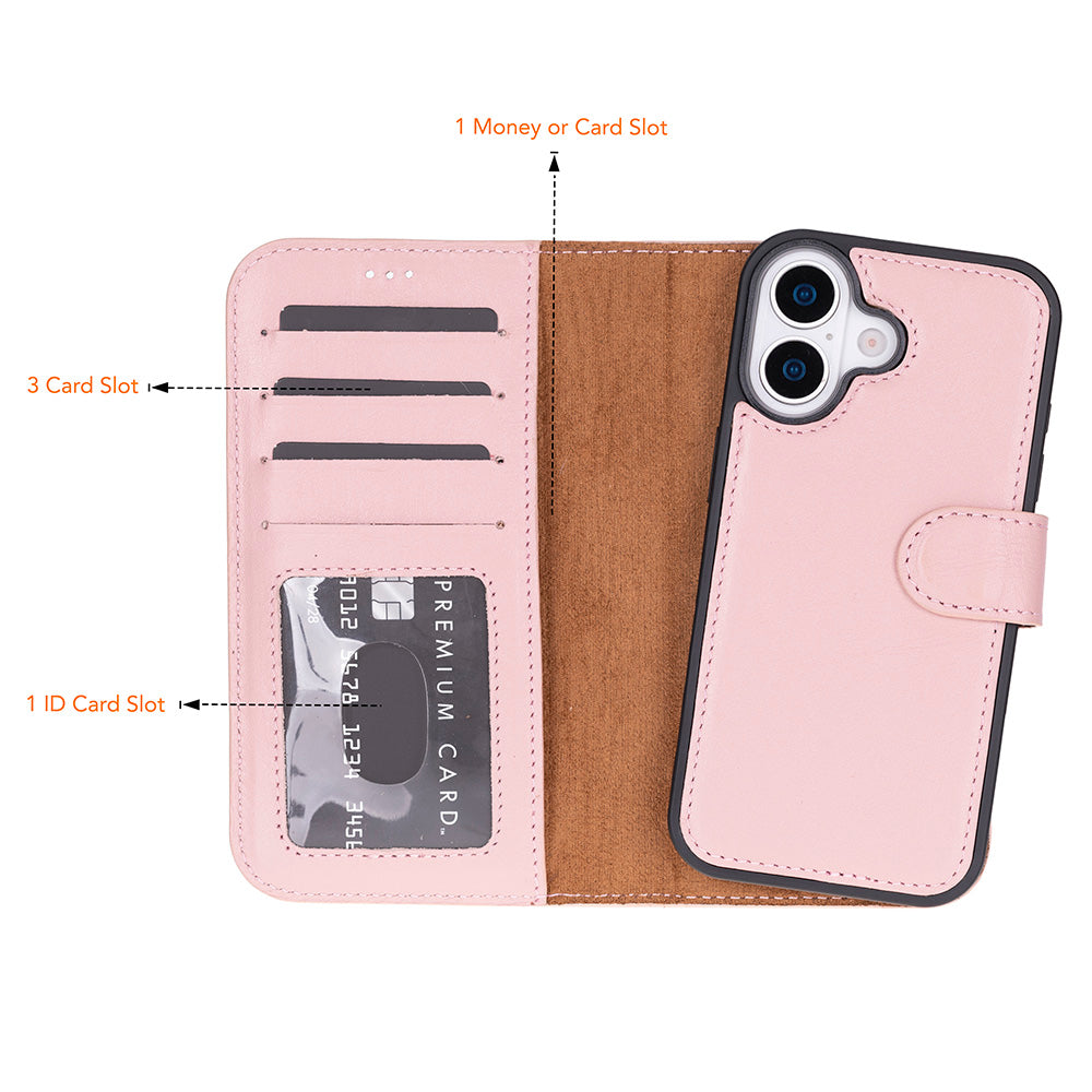 UnBranded Magic iPhone 17 Leather Detachable Wallet Case