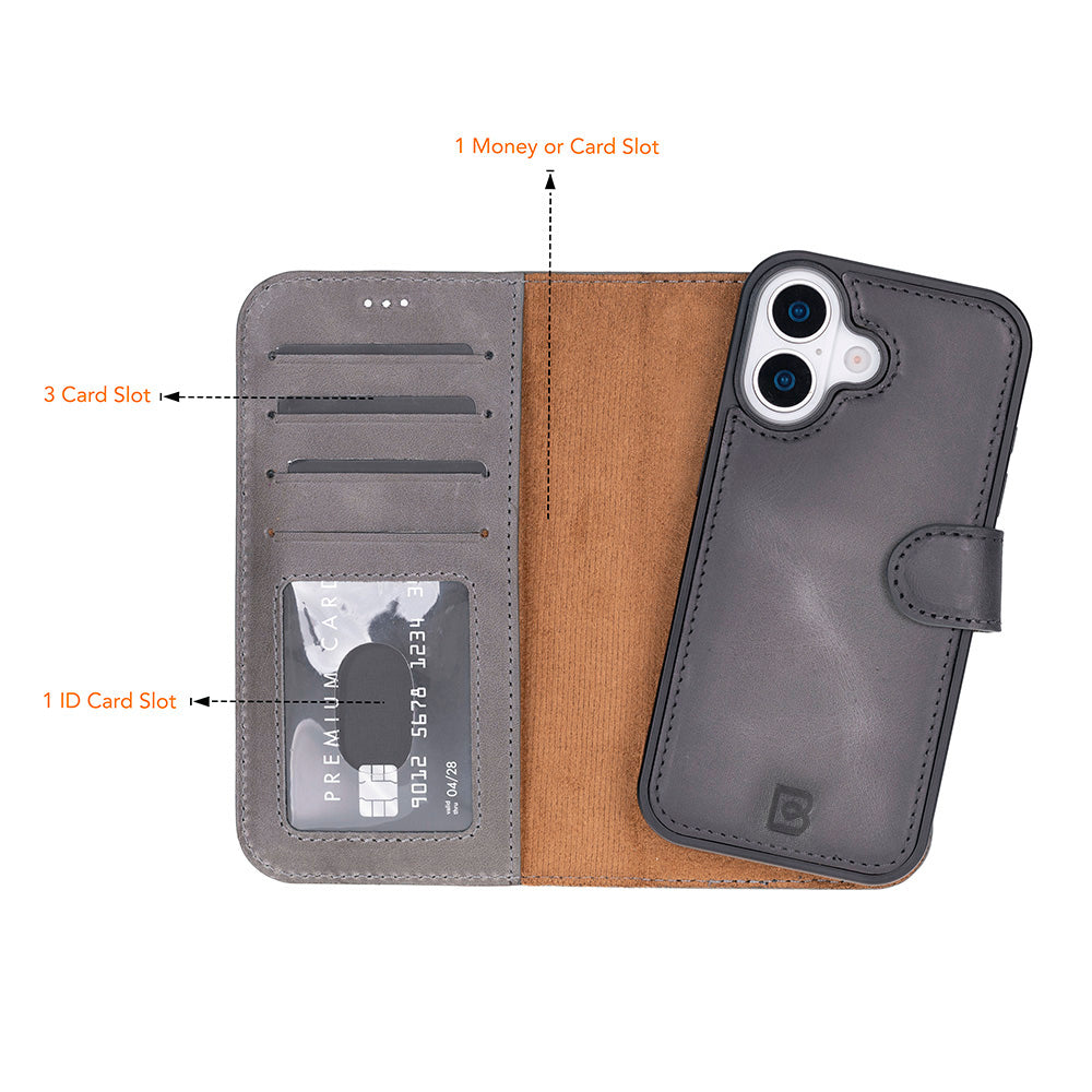 Bouletta Magic iPhone 17 Detachable Leather Wallet Case
