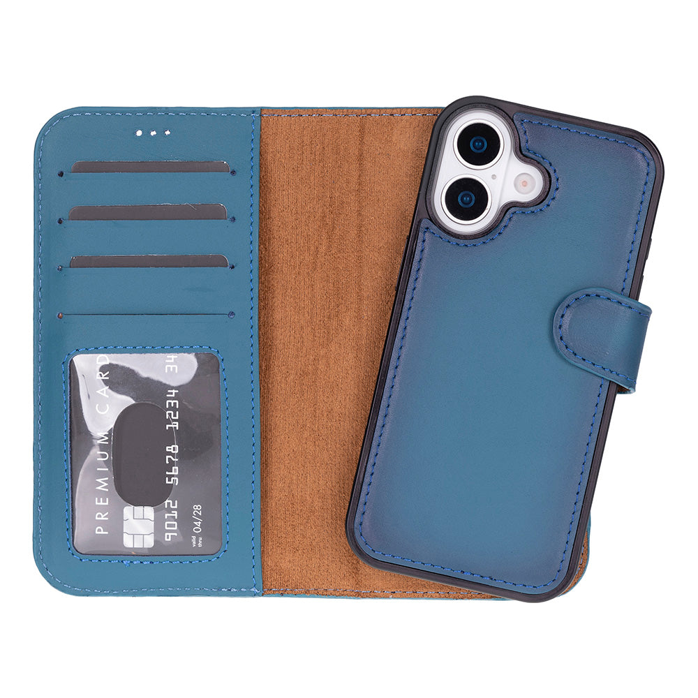 Bouletta Magic iPhone 17 Detachable Leather Wallet Case Blue