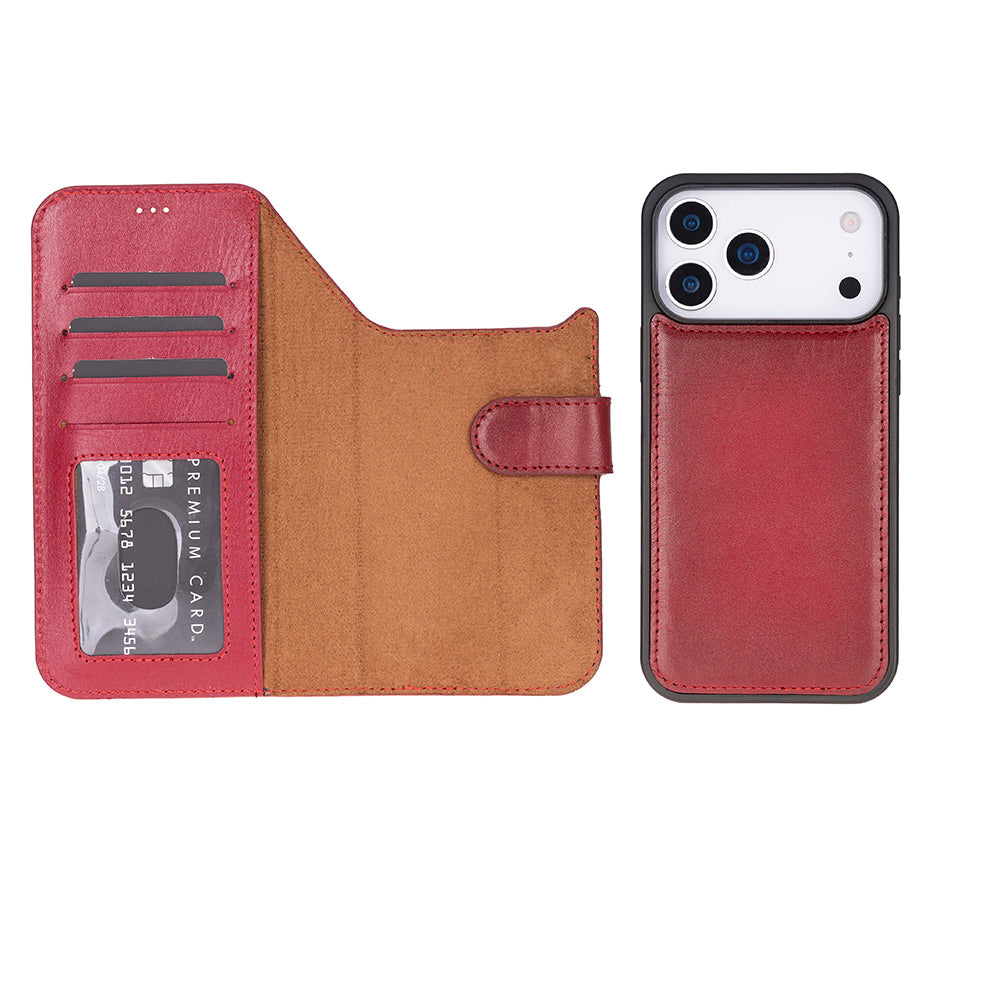 UnBranded Magic iPhone 17 Pro Max Leather Detachable Wallet Case