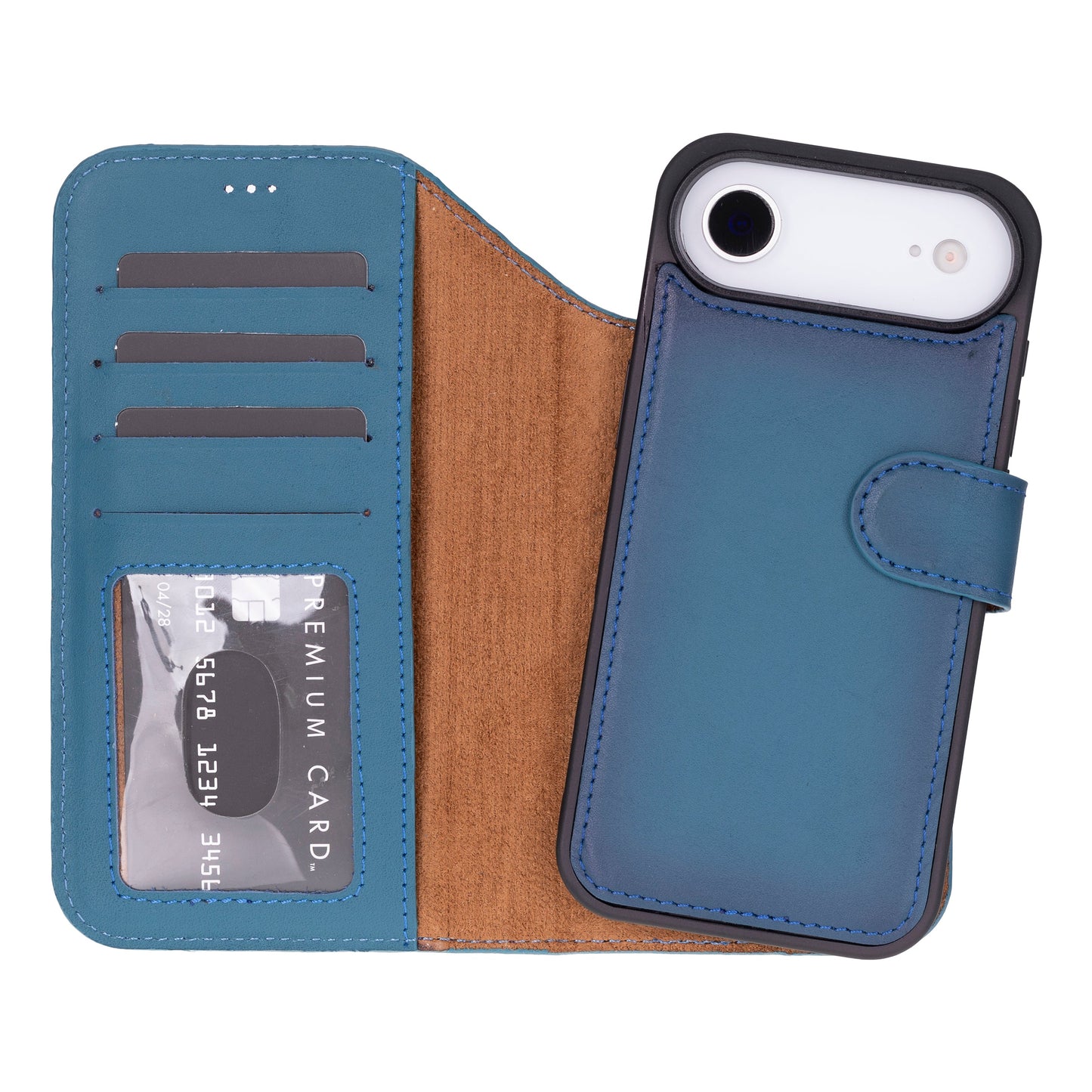 Bouletta Magic iPhone 17 Air Detachable Leather Wallet Case Blue