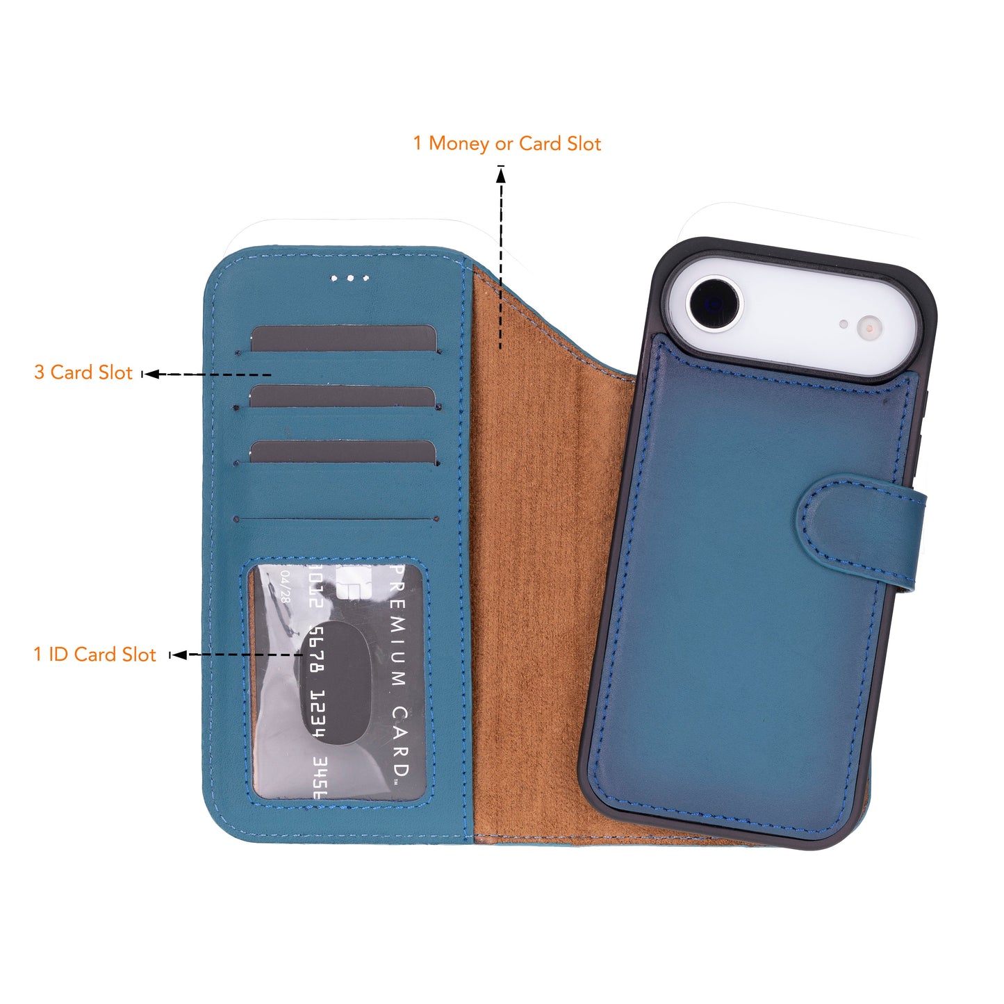 Bouletta Magic iPhone 17 Air Detachable Leather Wallet Case