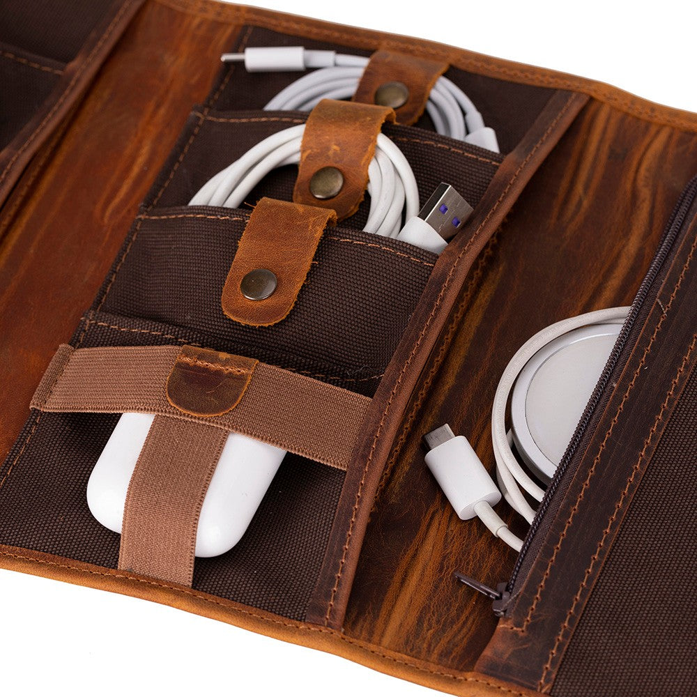 Pura Leather Cable Organizer