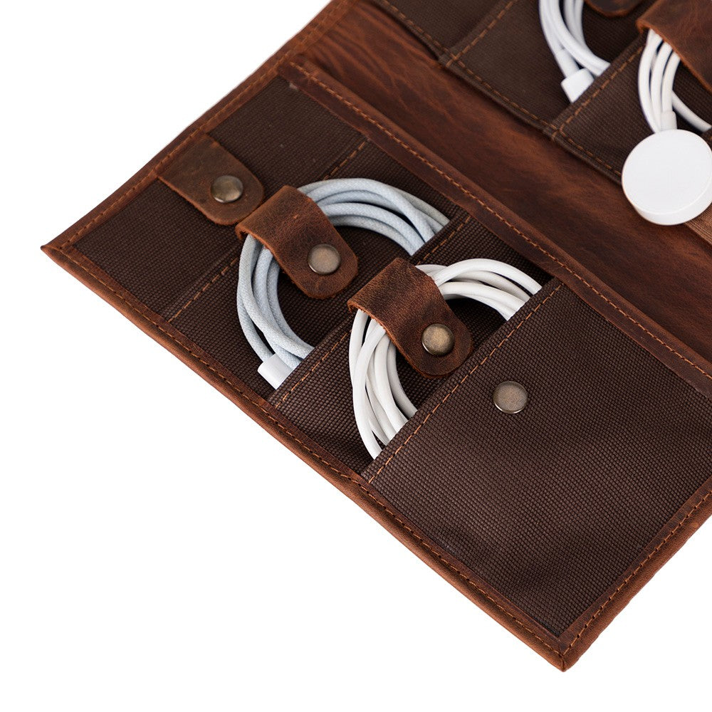 Pura Leather Cable Organizer