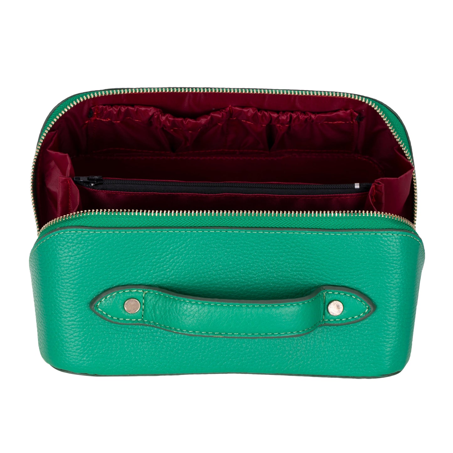 Bayelon Ella Leather Makeup Bag - Versatile Dopp Kit