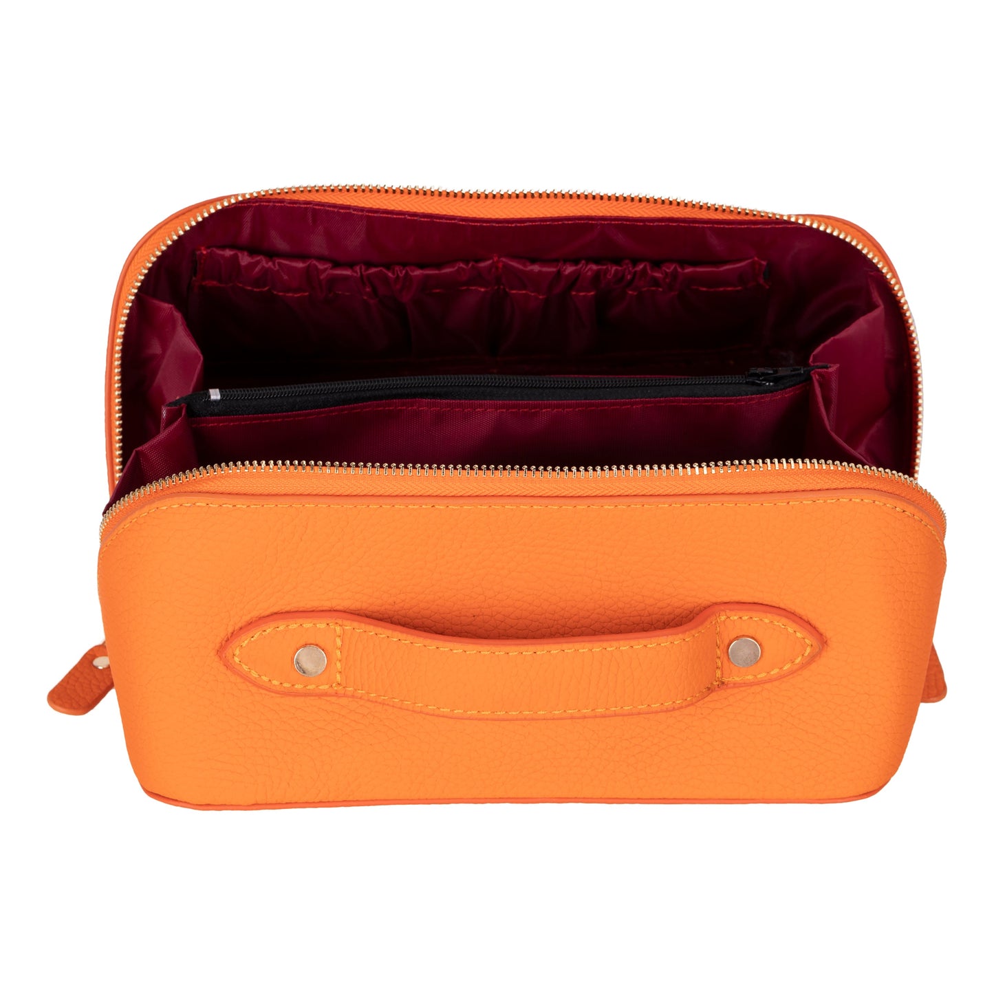 Bayelon Ella Leather Makeup Bag - Versatile Dopp Kit