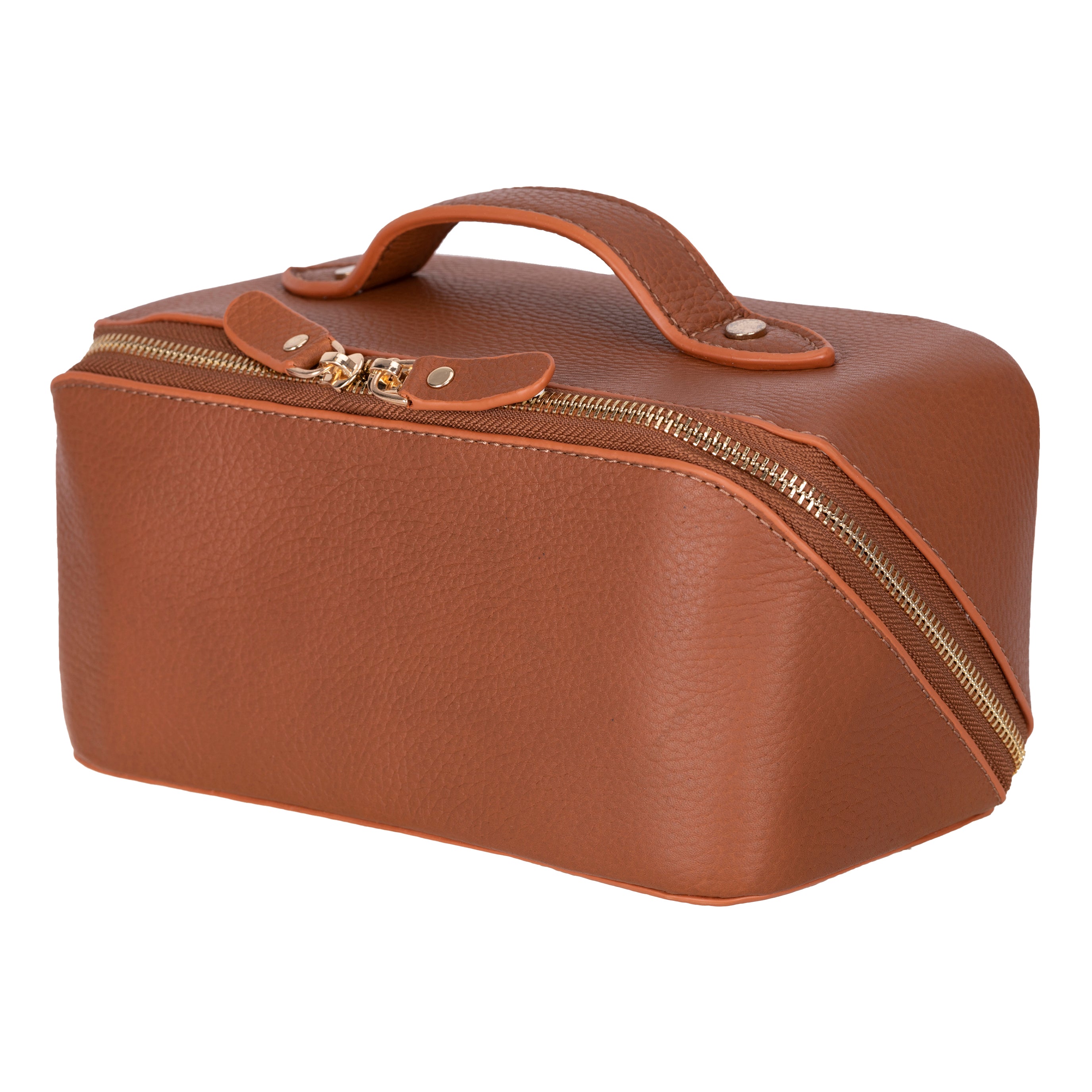 Bayelon Ella Leather Makeup Bag - Versatile Dopp Kit