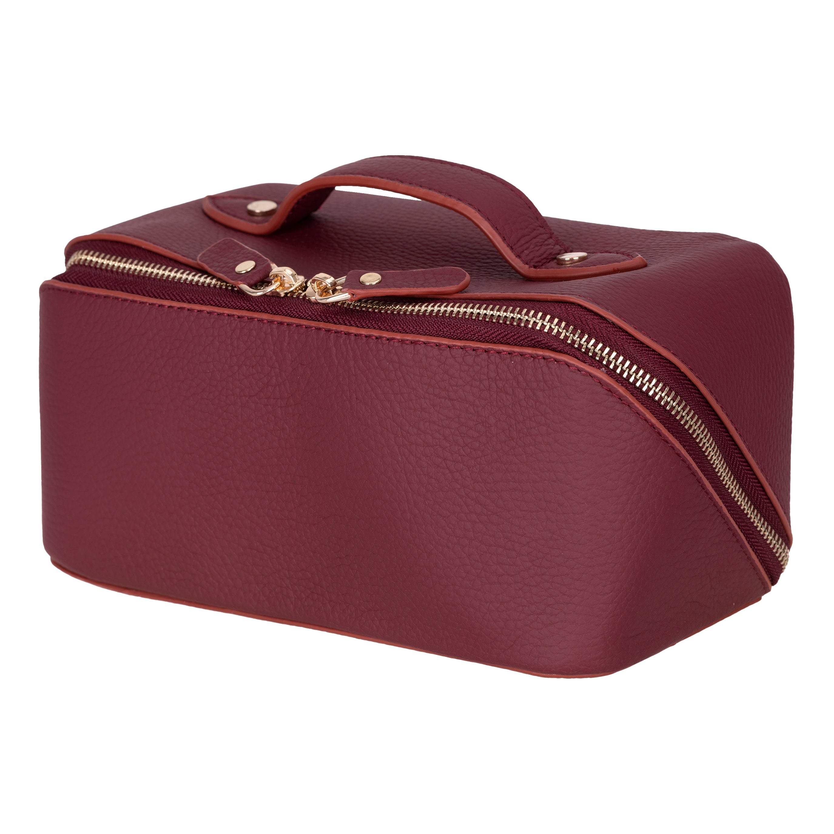 Bayelon Ella Leather Makeup Bag - Versatile Dopp Kit