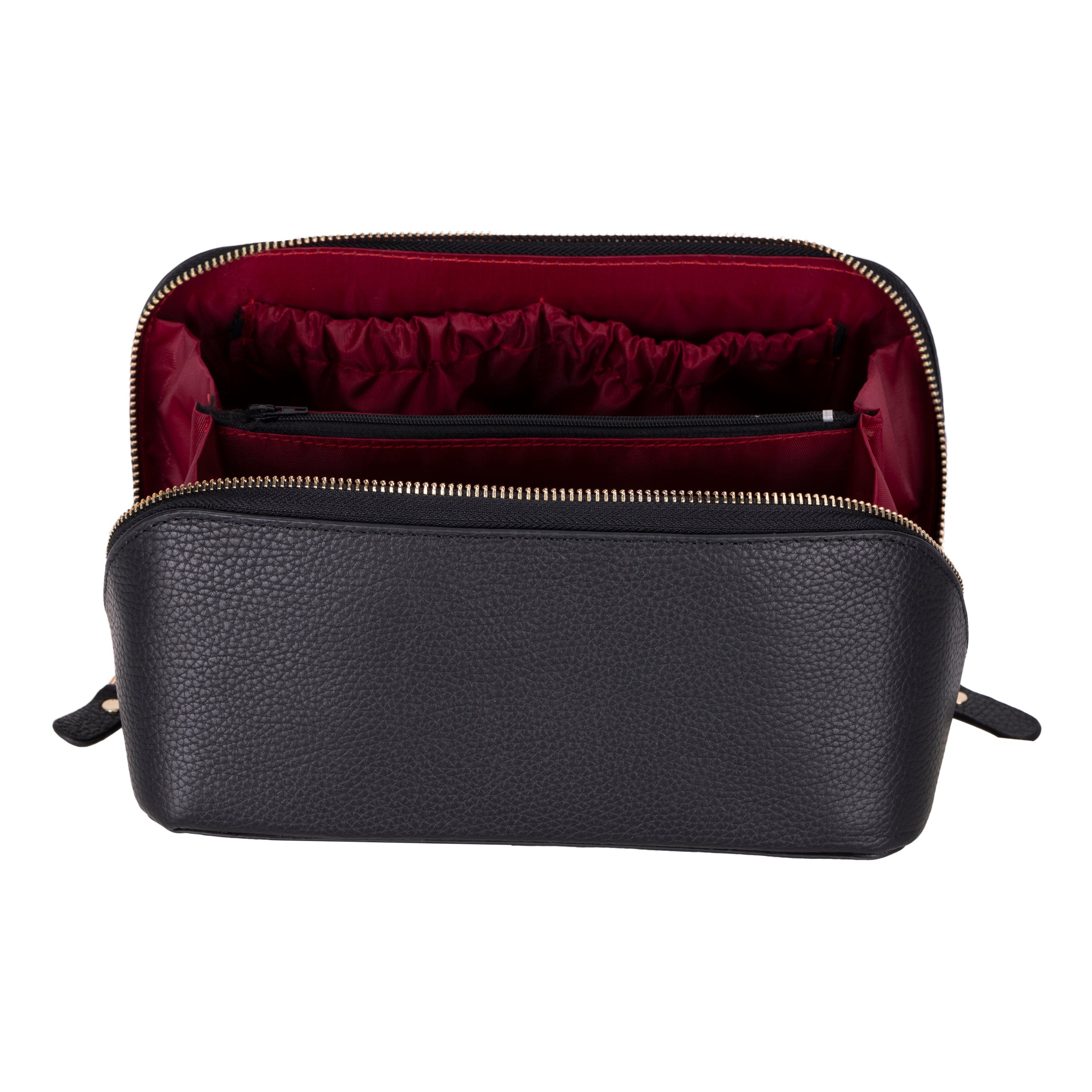 Bayelon Ella Leather Makeup Bag - Versatile Dopp Kit