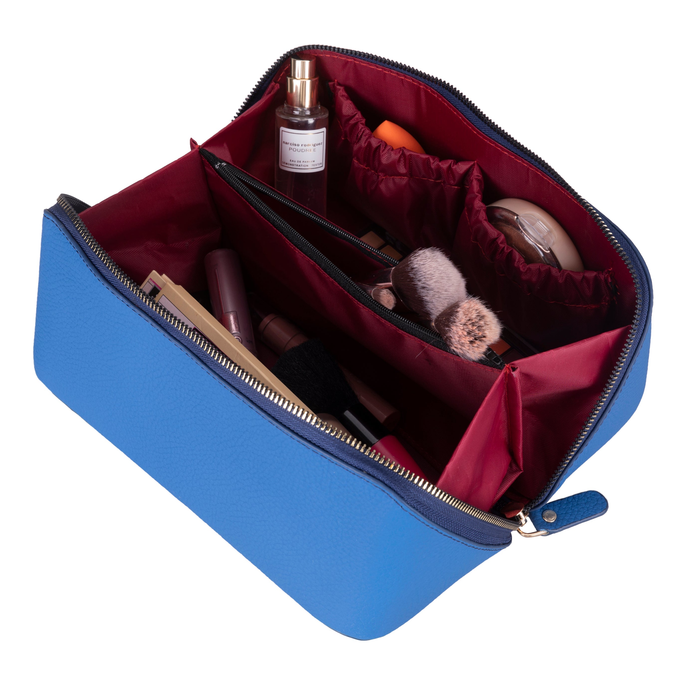 Bayelon Ella Leather Makeup Bag - Versatile Dopp Kit