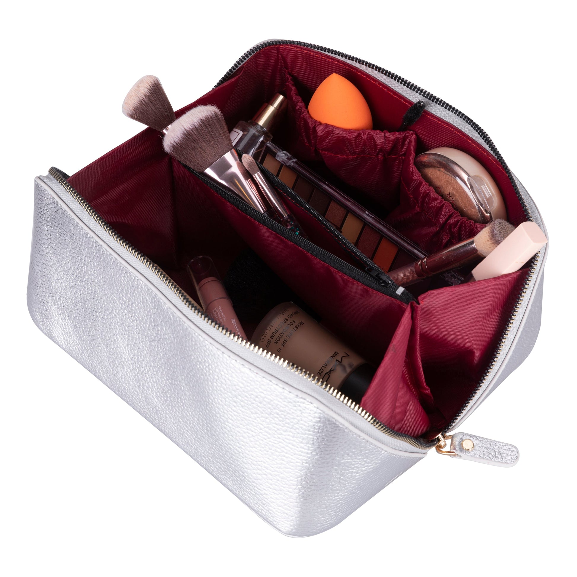 Bayelon Ella Leather Makeup Bag - Versatile Dopp Kit