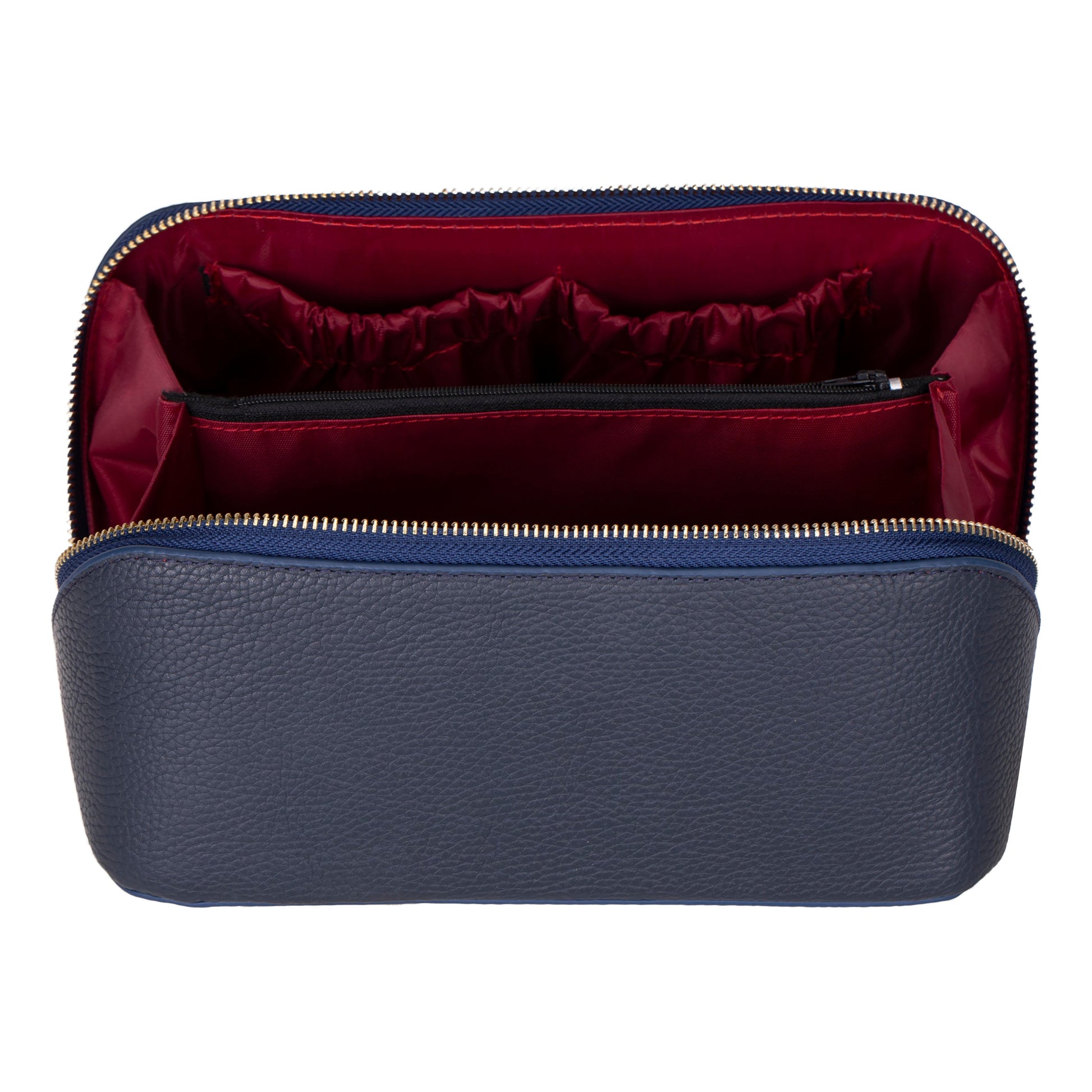 Bayelon Ella Leather Makeup Bag - Versatile Dopp Kit
