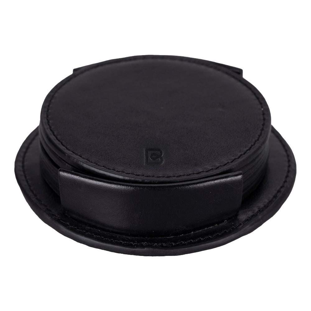 Bouletta Lavion Leather Cup Coaster Set